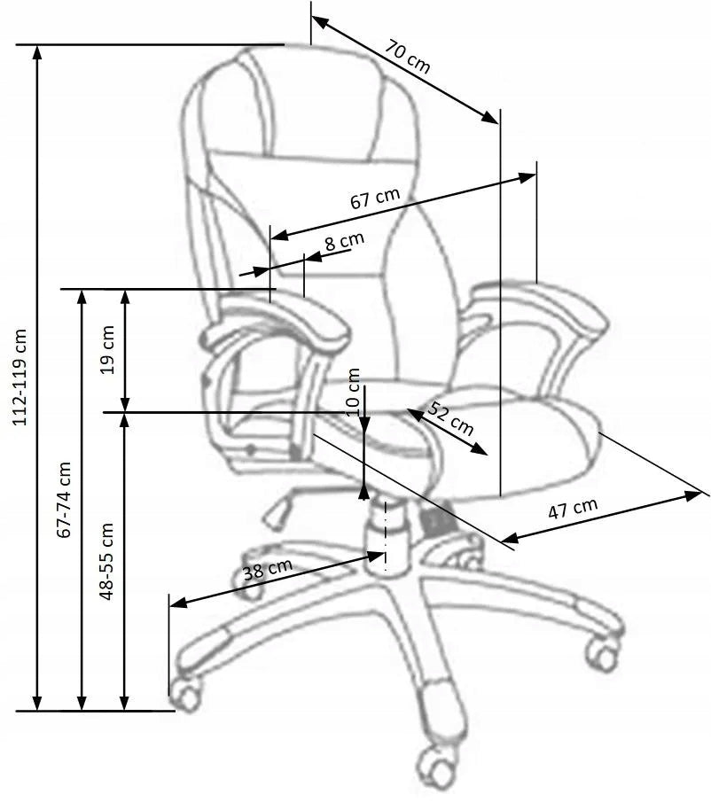 Office Chair DESMOND 2 Grey Fabric Multiblock Rotary Halmar Manufacturer code V-CH-DESMOND_2-FOT-C.POPIEL