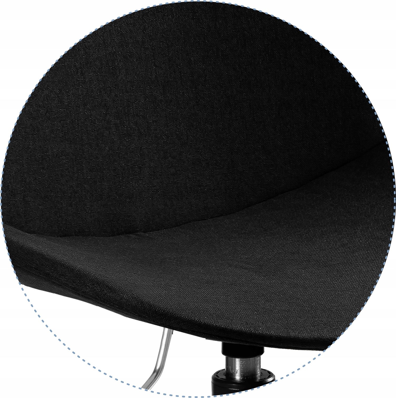Office Chair EASY R Black Swivel Fabric Packaging status original