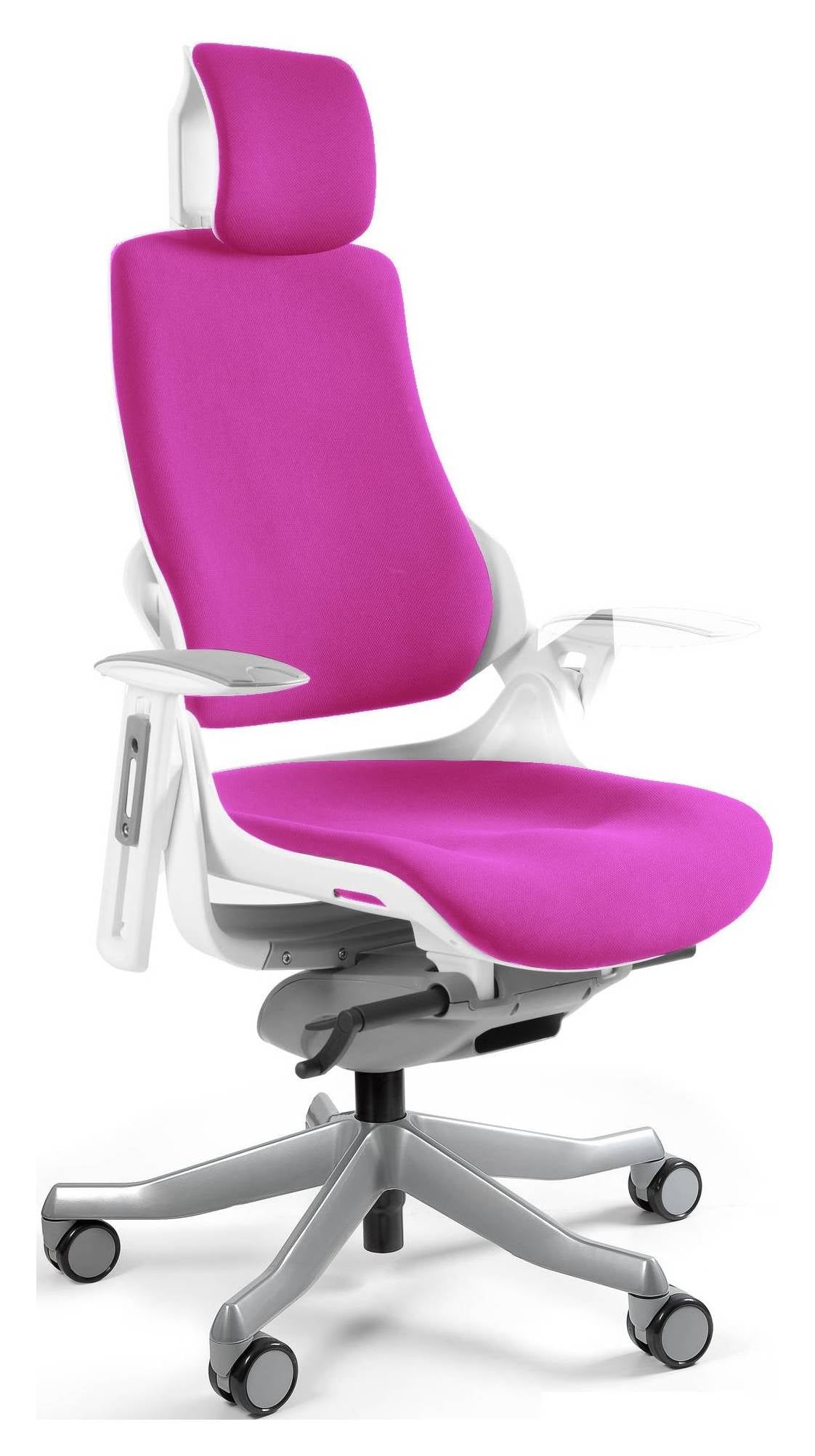 Office Chair ERGOSTYLE Pink Swivel Fabric Ergonomic White High Packaging status original