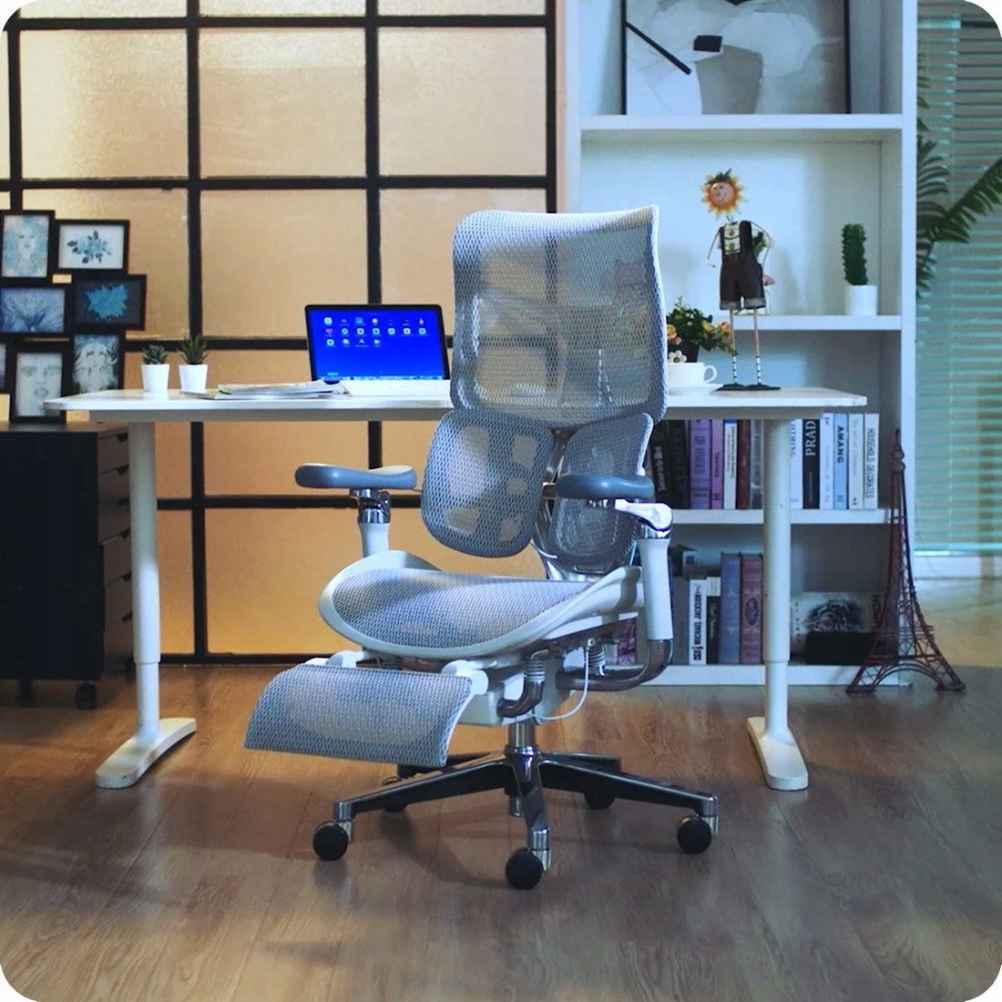 Office Chair Ergonomic Adjustable Spacetronik Swivel with Footrest Manufacturer code SPC-SPRINGLE-66G