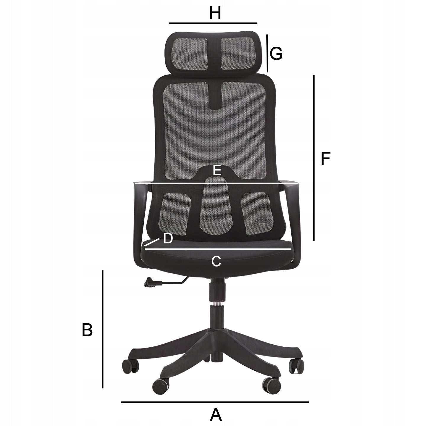 Office Chair Ergonomic Black Swivel Material Office Chair Packaging status original