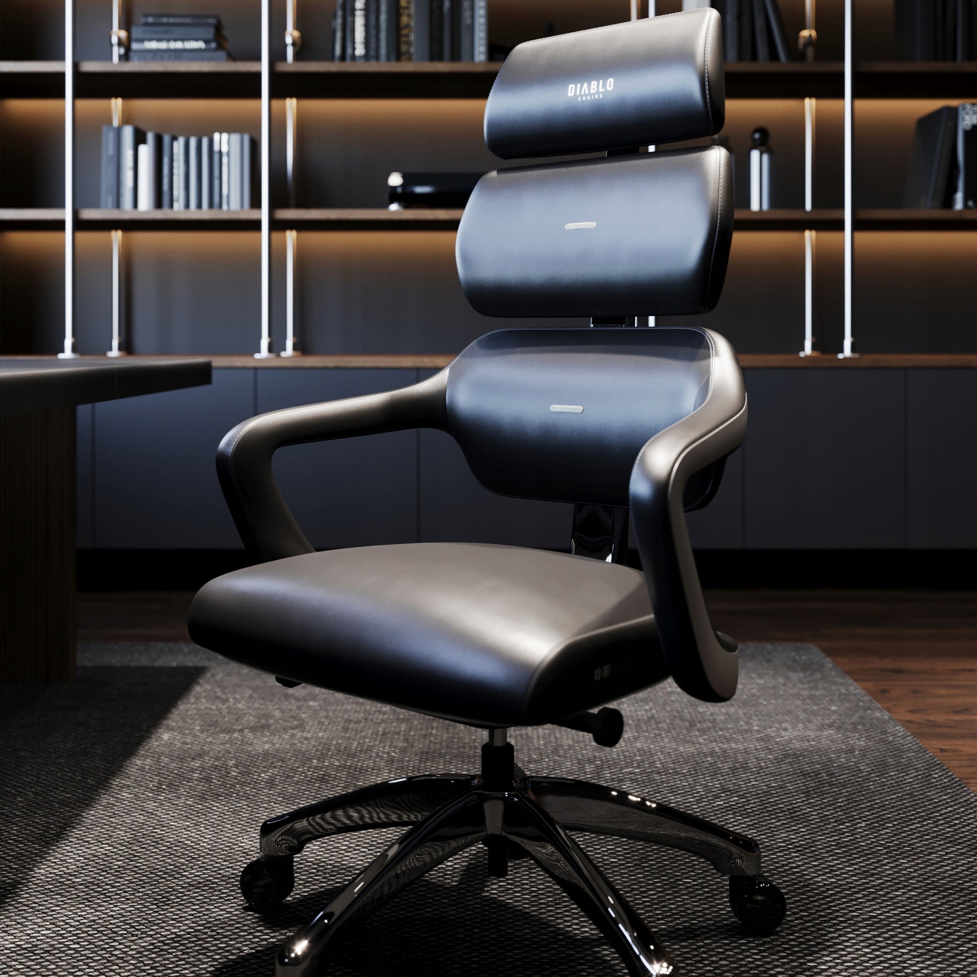 Office Chair Ergonomic DIABLO V-MODULAR Black Carbon Black Packaging status original