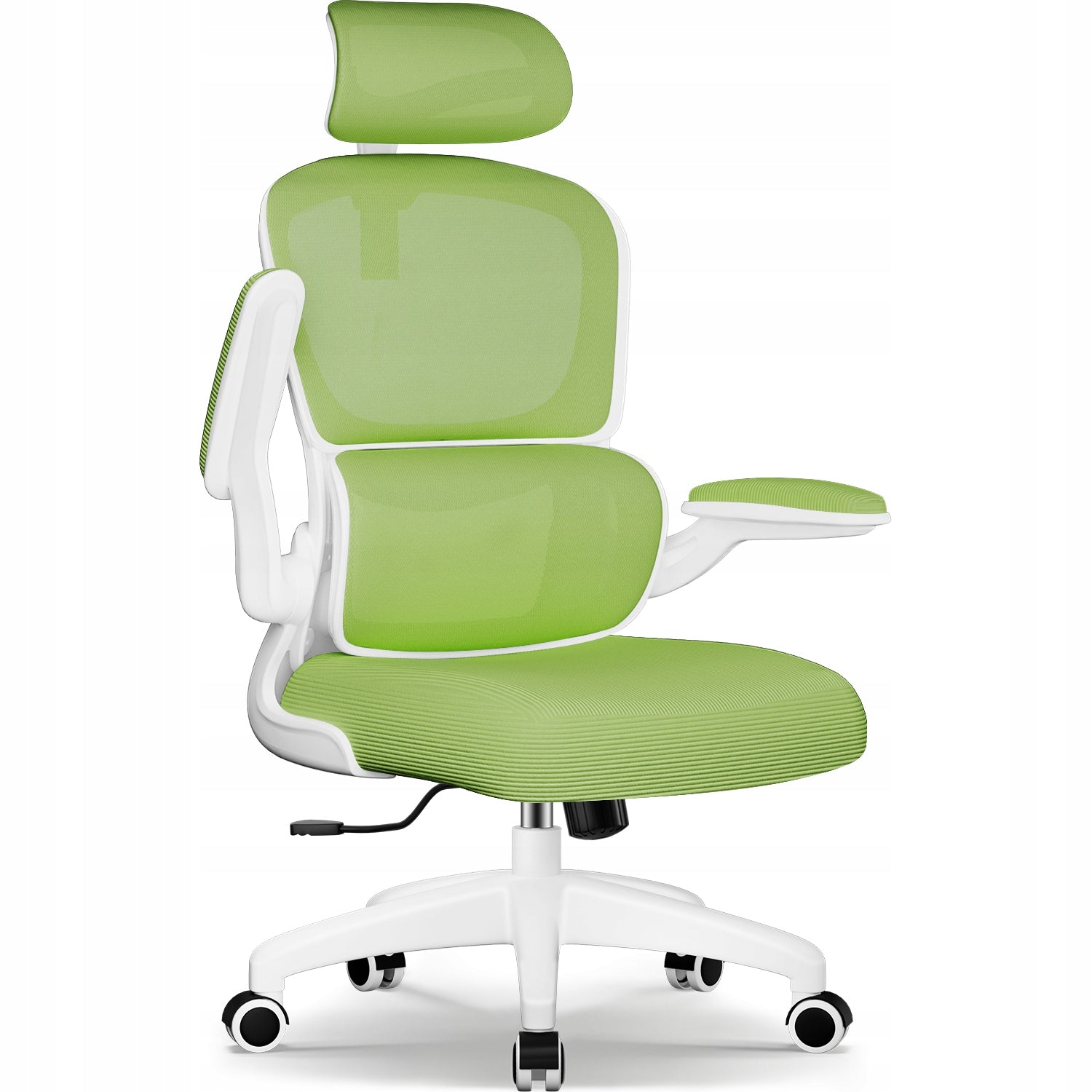 Office Chair Ergonomic Swivel Chair Adjustable Headrest Green 150KG