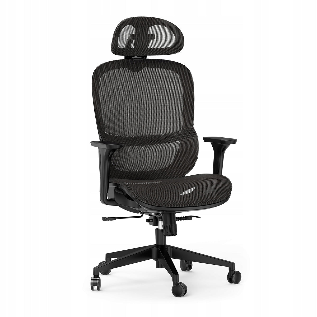 Office Chair Ergonomic Swivel Chair Material Black Sense7 Neyo