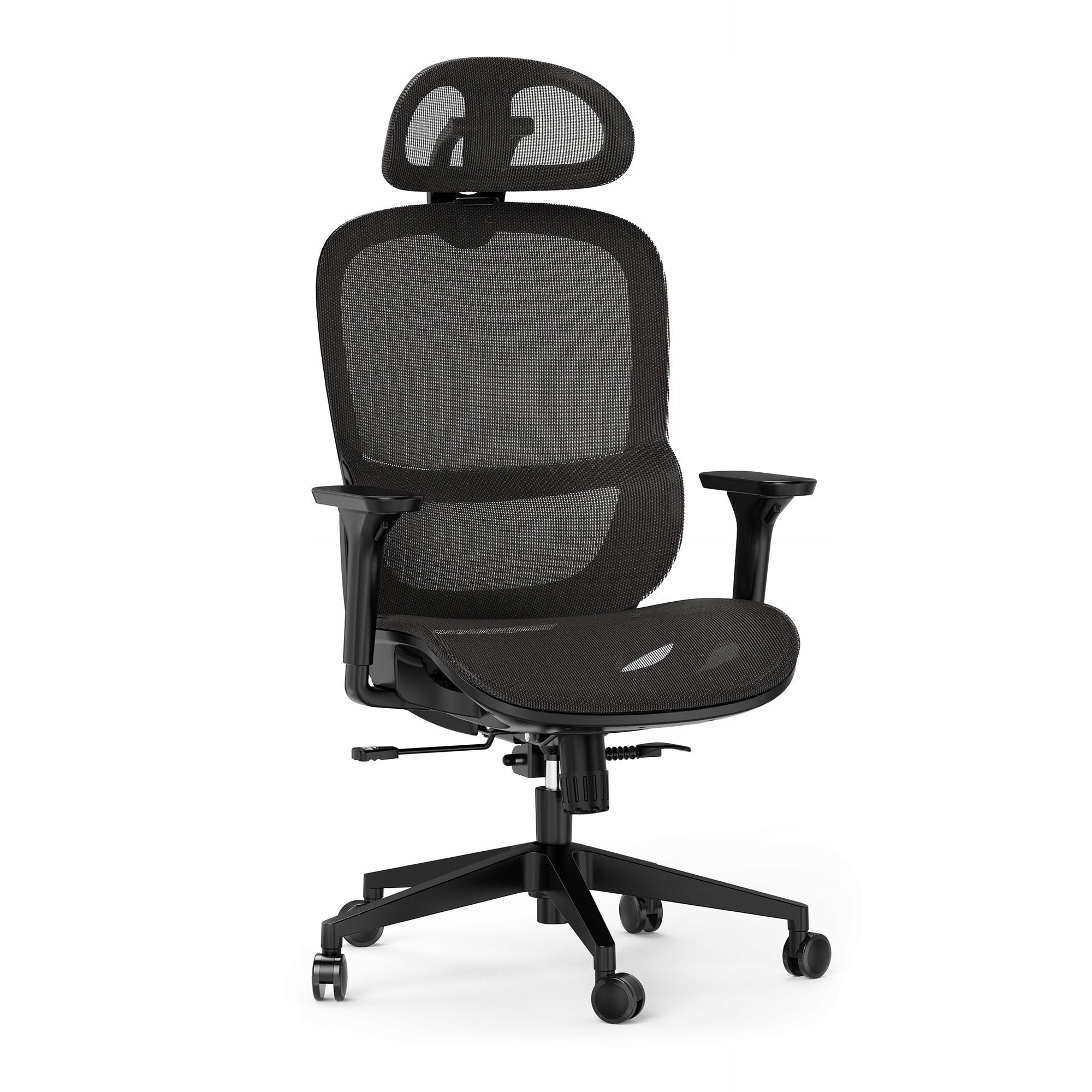 Office Chair Ergonomic Swivel Chair Material Black Sense7 Neyo