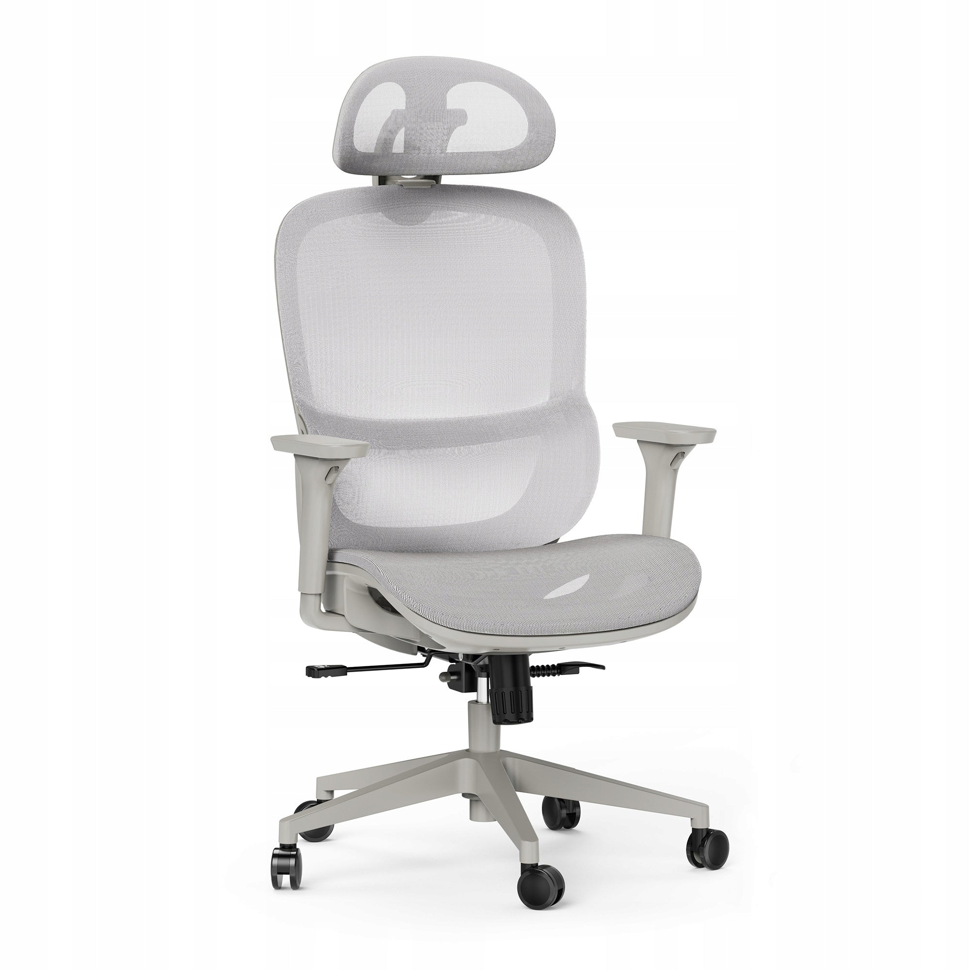Office Chair Ergonomic Swivel Chair Material Grey Sense7 Neyo