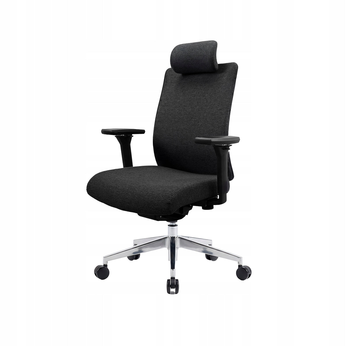 Office Chair Ergonomic Swivel Fabric JAN NOWAK VECTOR Black