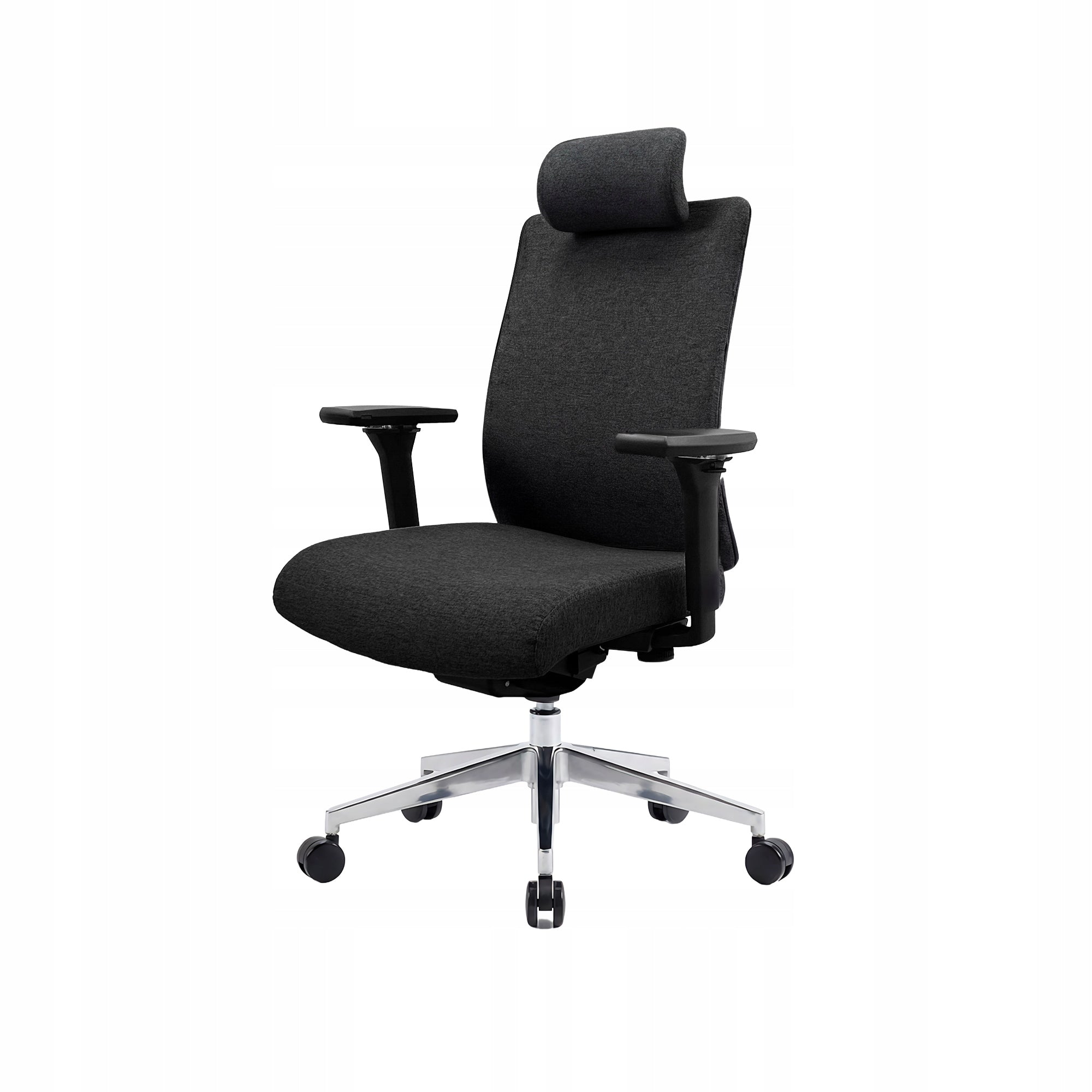 Office Chair Ergonomic Swivel Fabric JAN NOWAK VECTOR Black