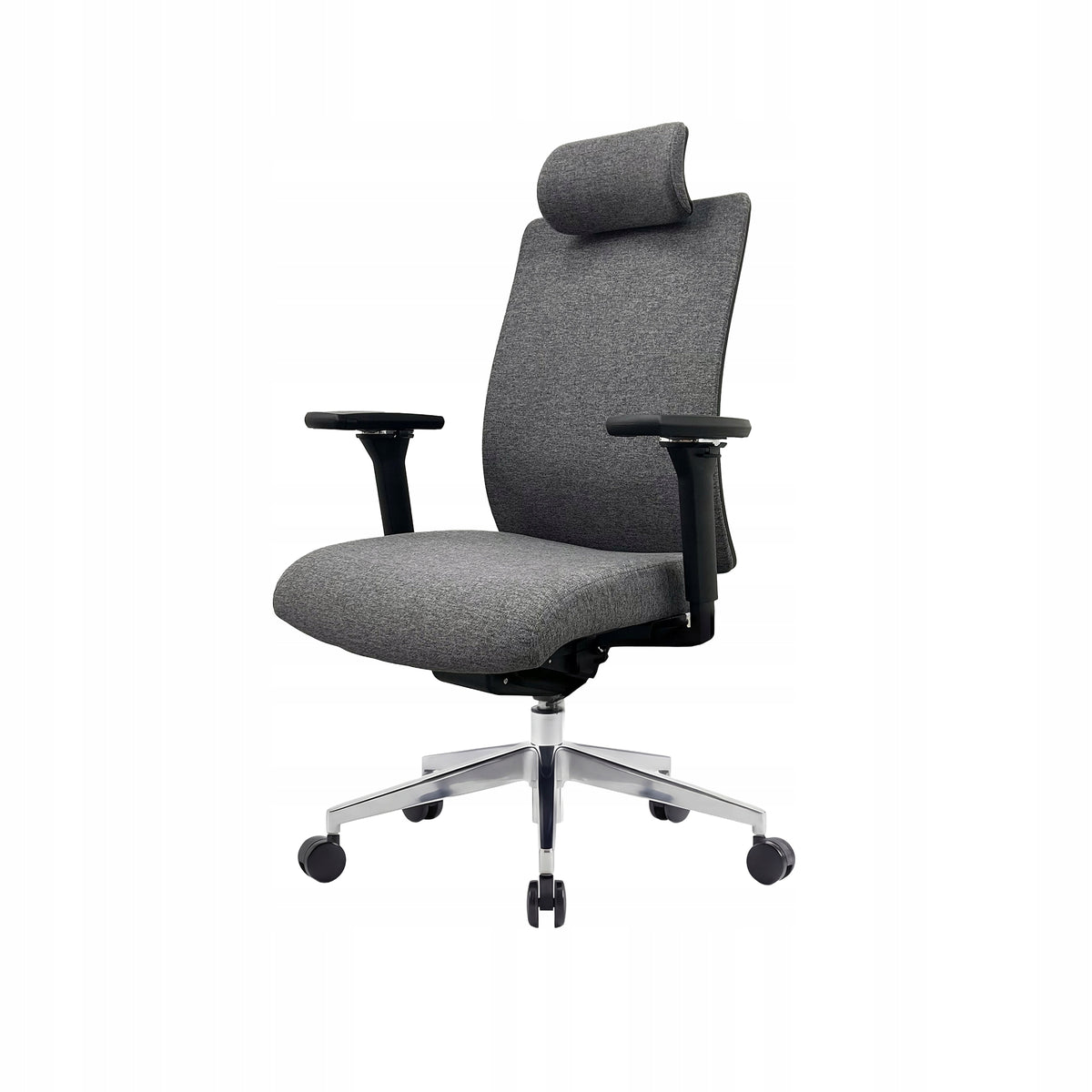 Office Chair Ergonomic Swivel Fabric JAN NOWAK VECTOR Dark Grey