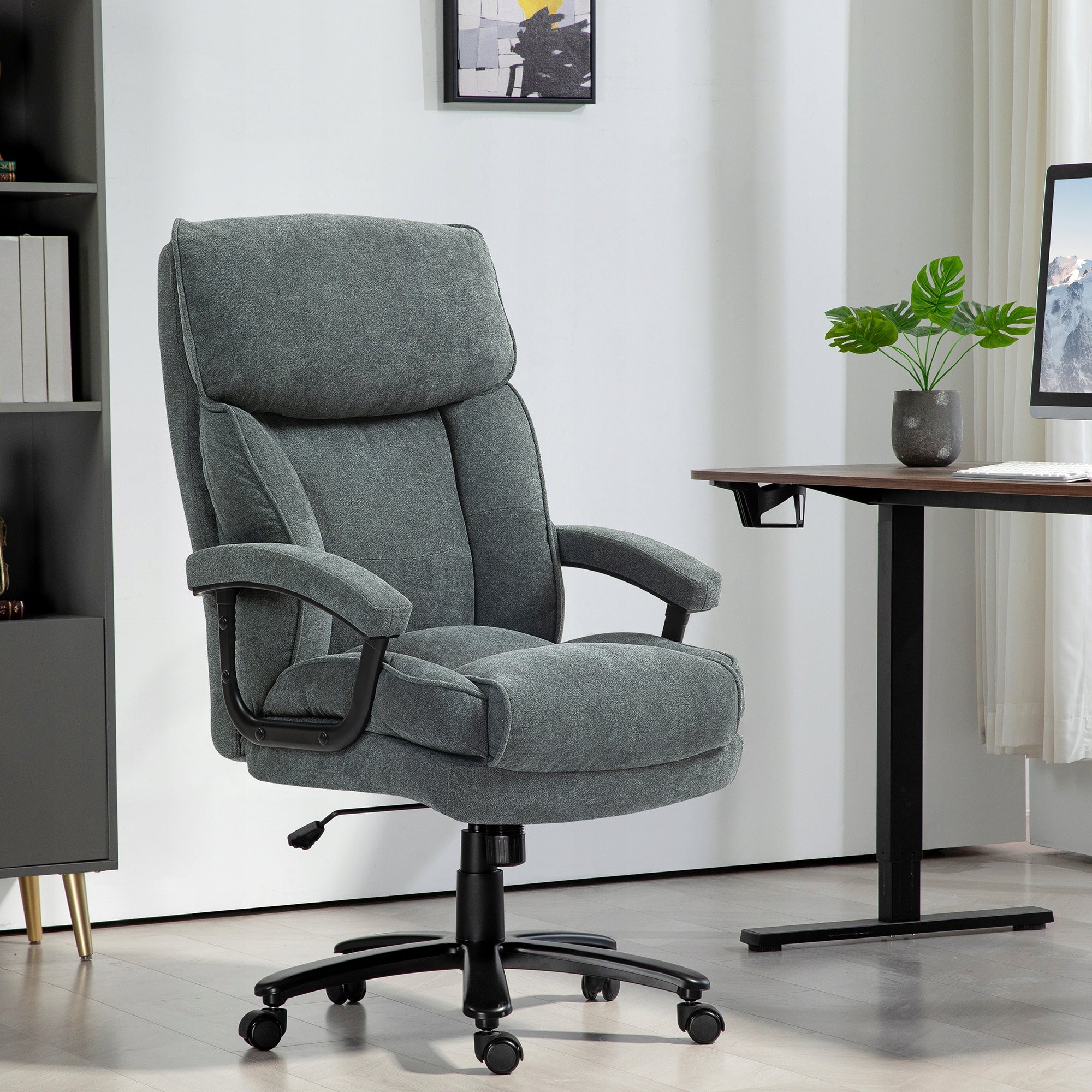 Office Chair Ergonomic Swivel Rocking Adjustable up to 200kg Grey+FREEBIE Manufacturer code 921-742V00GY