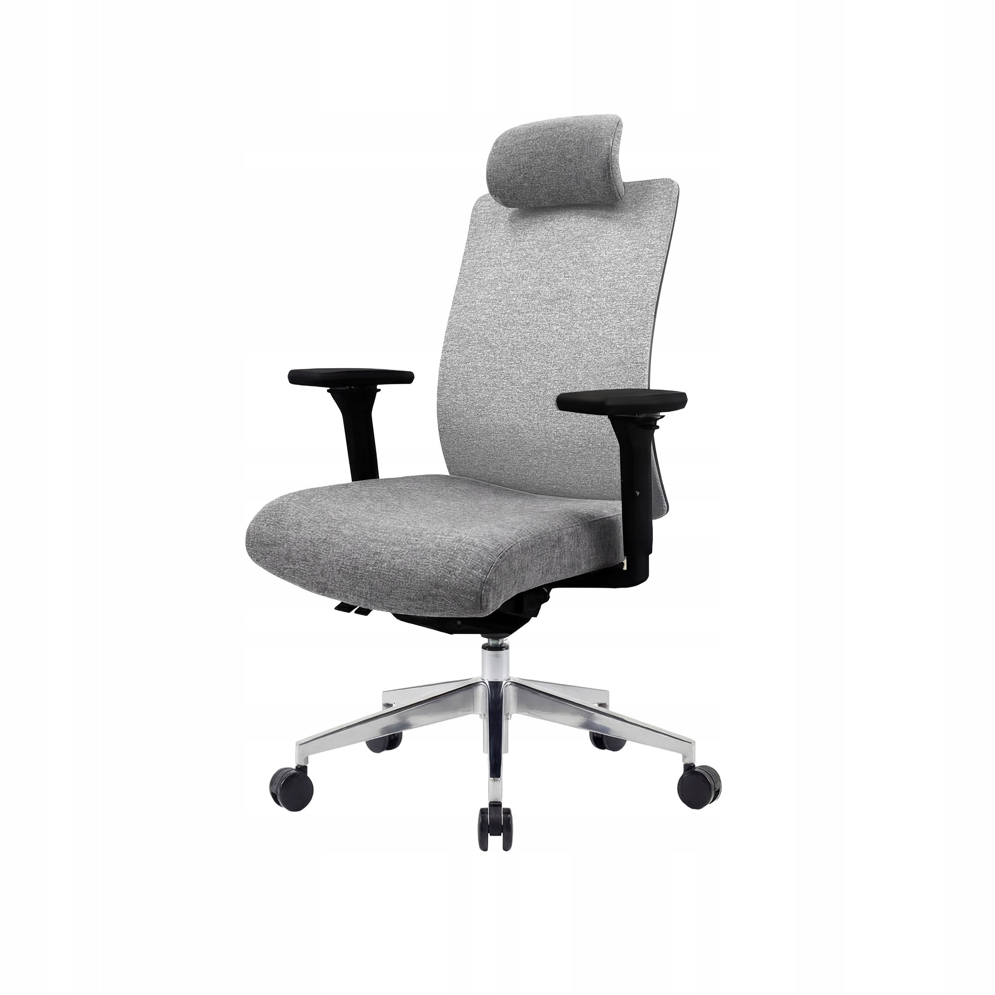 Office Chair Ergonomic Swivel Upholstered JAN NOWAK VECTOR Grey