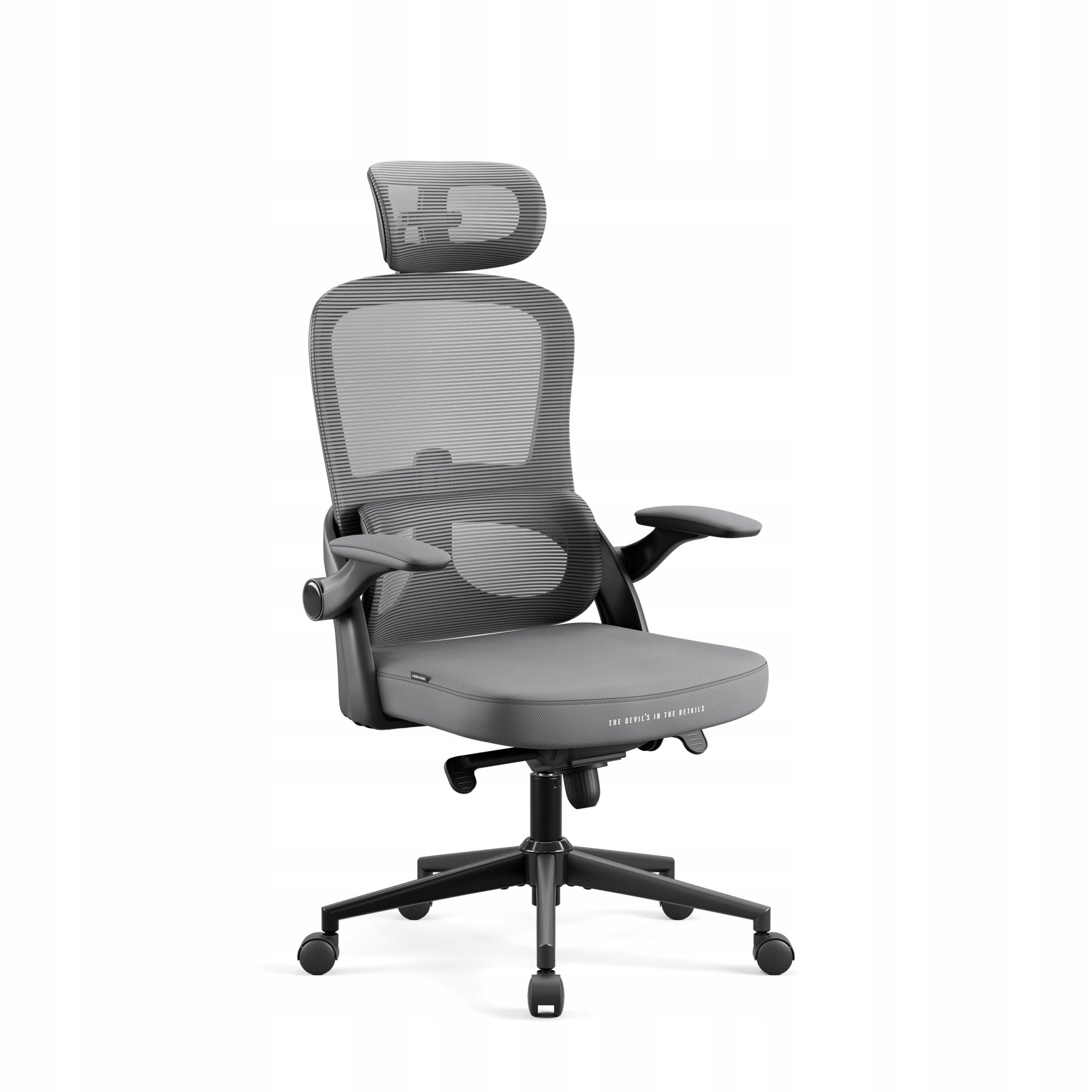 Office Chair Ergonomic Swivel for Work DIABLO V-Light Grey