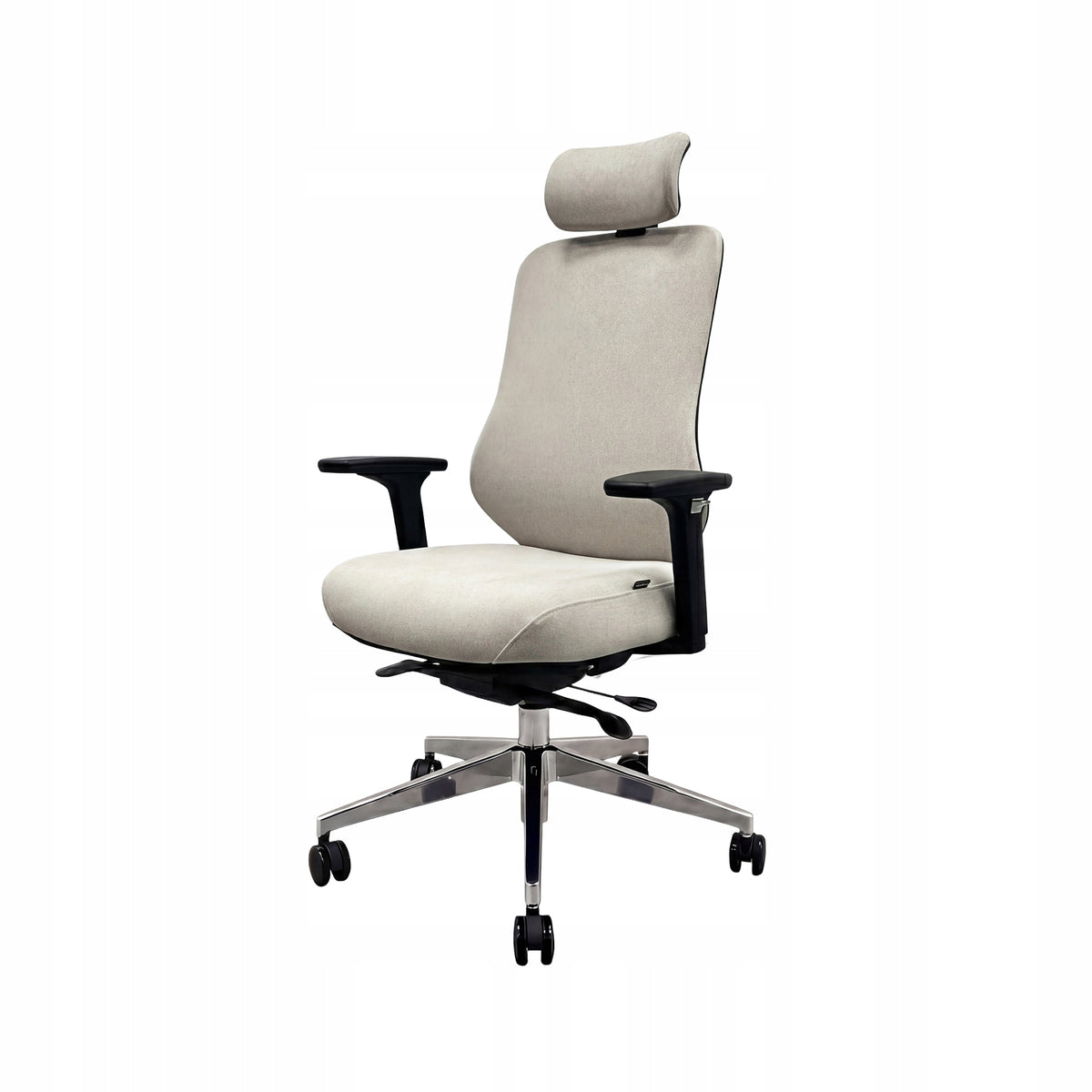 Office Chair Ergonomic Swivel with Fabric JAN NOWAK AXIS Light Beige