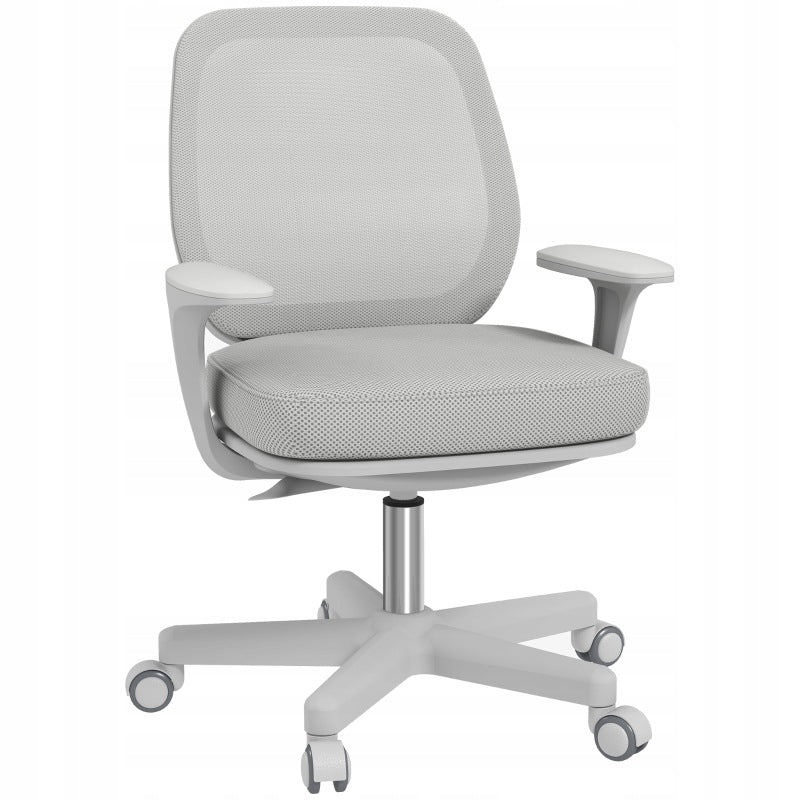 Office Chair Fabric 360 Swivel Ergonomic Grey 55x48x94.5 cm Desk Chair