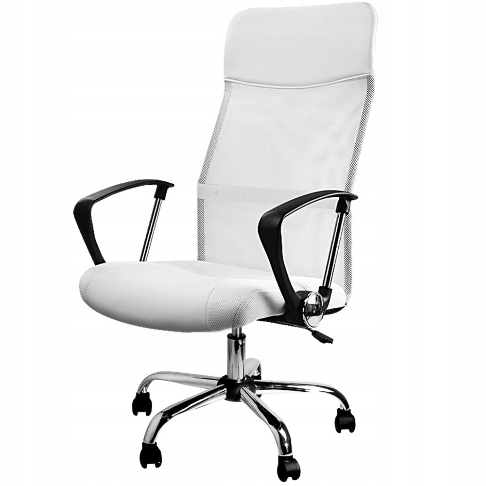 Office Chair Gaming Swivel Desk Chair Ergonomic White 110kg Brand Deuba