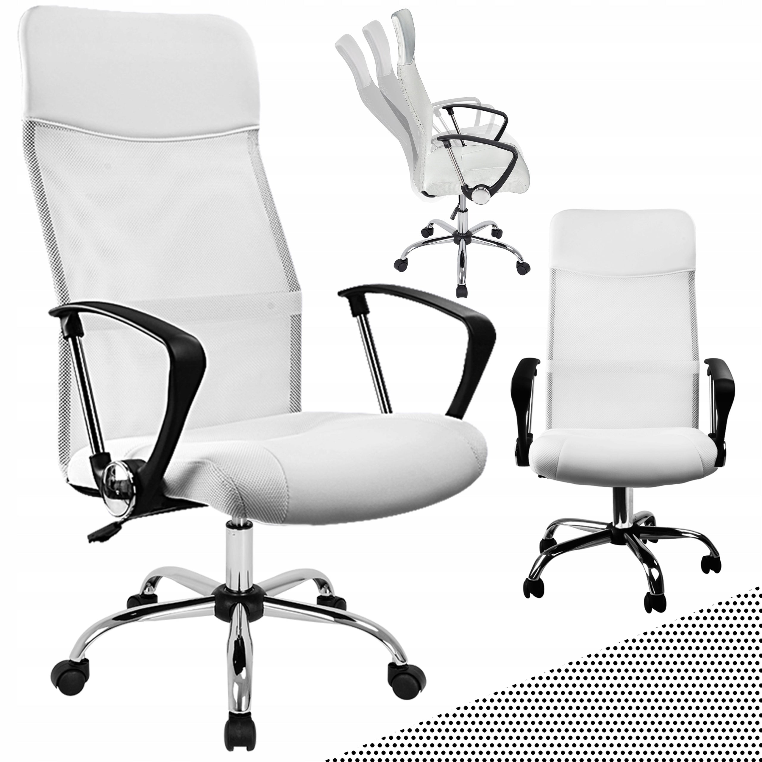 Office Chair Gaming Swivel Desk Chair Ergonomic White 110kg