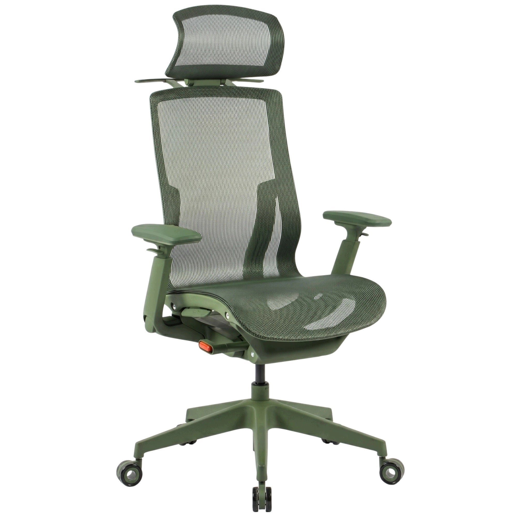 Office Chair Green Swivel Adjustable Mesh 135kg Rocking Spacetronik