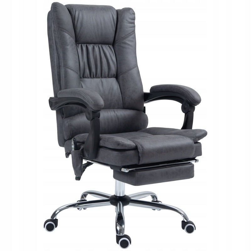 Office Chair Height Adjustable 64 x 70 x 118 cm Polyester DARK GREY
