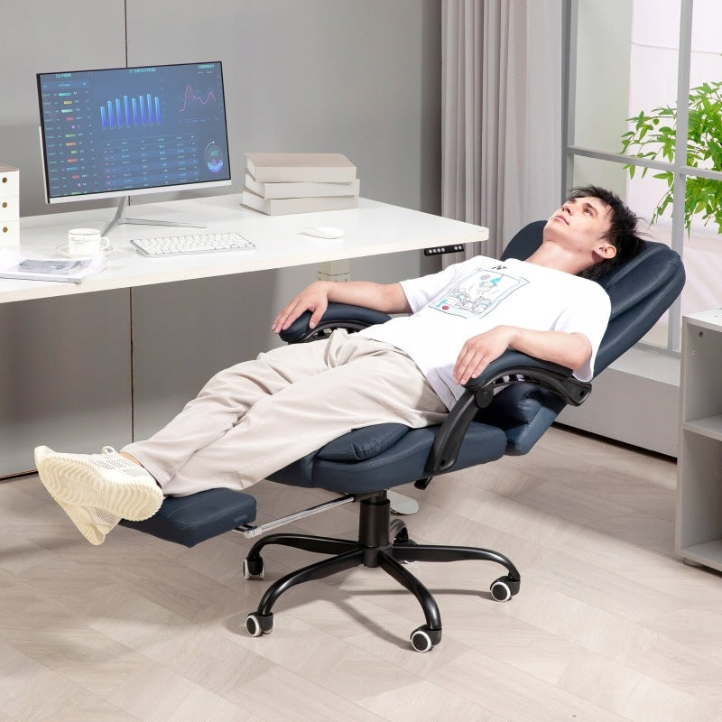 Office Chair, Height Adjustable, Blue, 67x67x121 cm, for Home Office Packaging status original