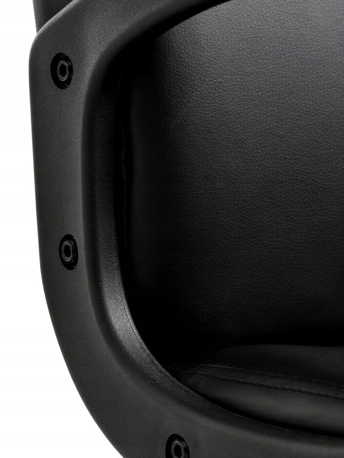 Office Chair JYSK NIMTOFTE Faux Leather Black Adjustable Brand JYSK