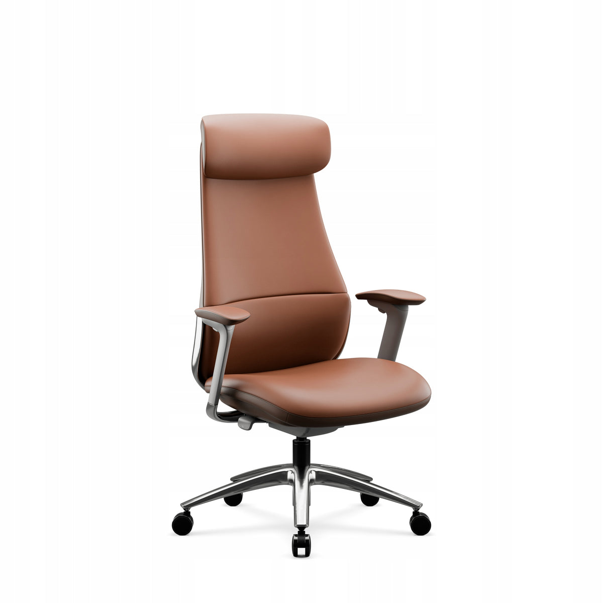 Office Chair Leather Cabinet Comfortable Premium JAN NOWAK COMMAND Brown