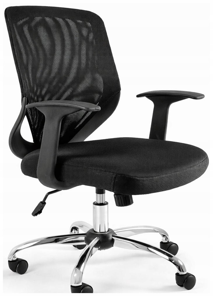 Office Chair MOBI Black Rotary TILT Mesh Chrome 130kg