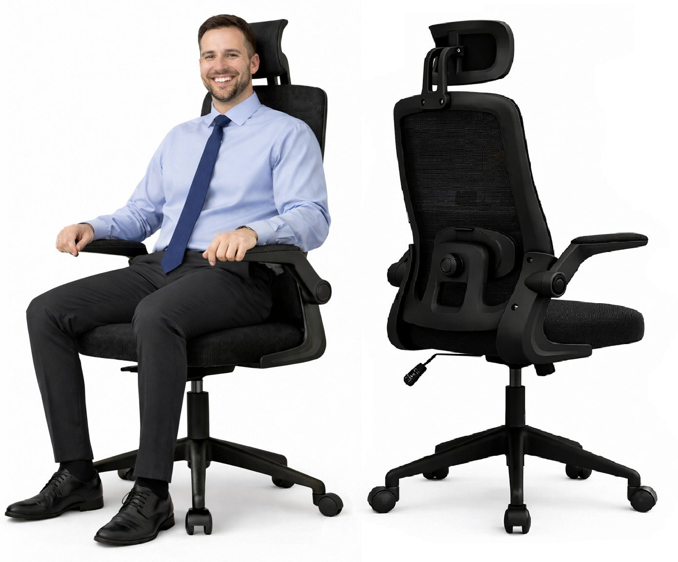 Office Chair Material Office Chair Swivel Adjustable Headrest