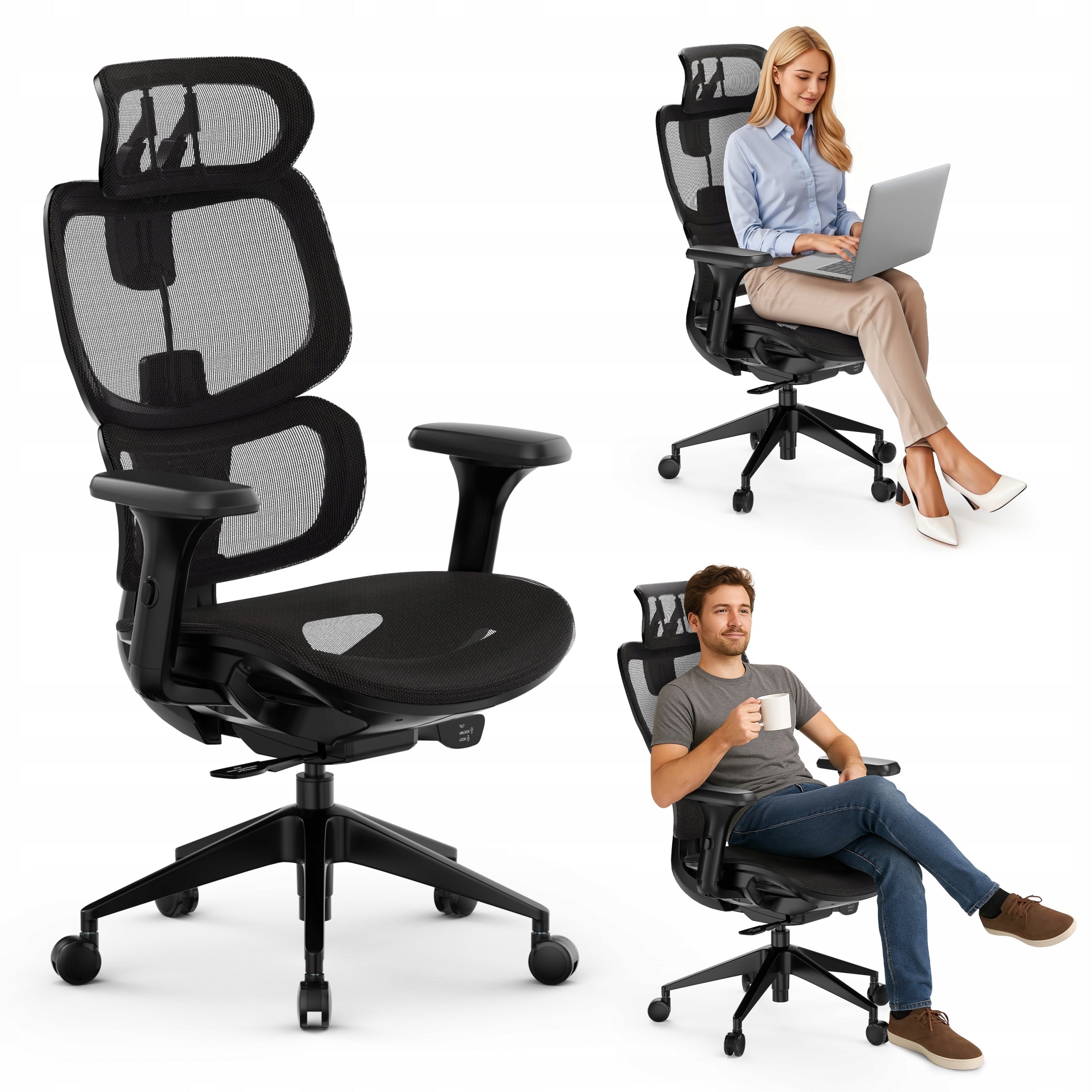 Office Chair Material Office Chair Swivel Adjustable Sense7 Nobu EAN (GTIN) 5902659844750