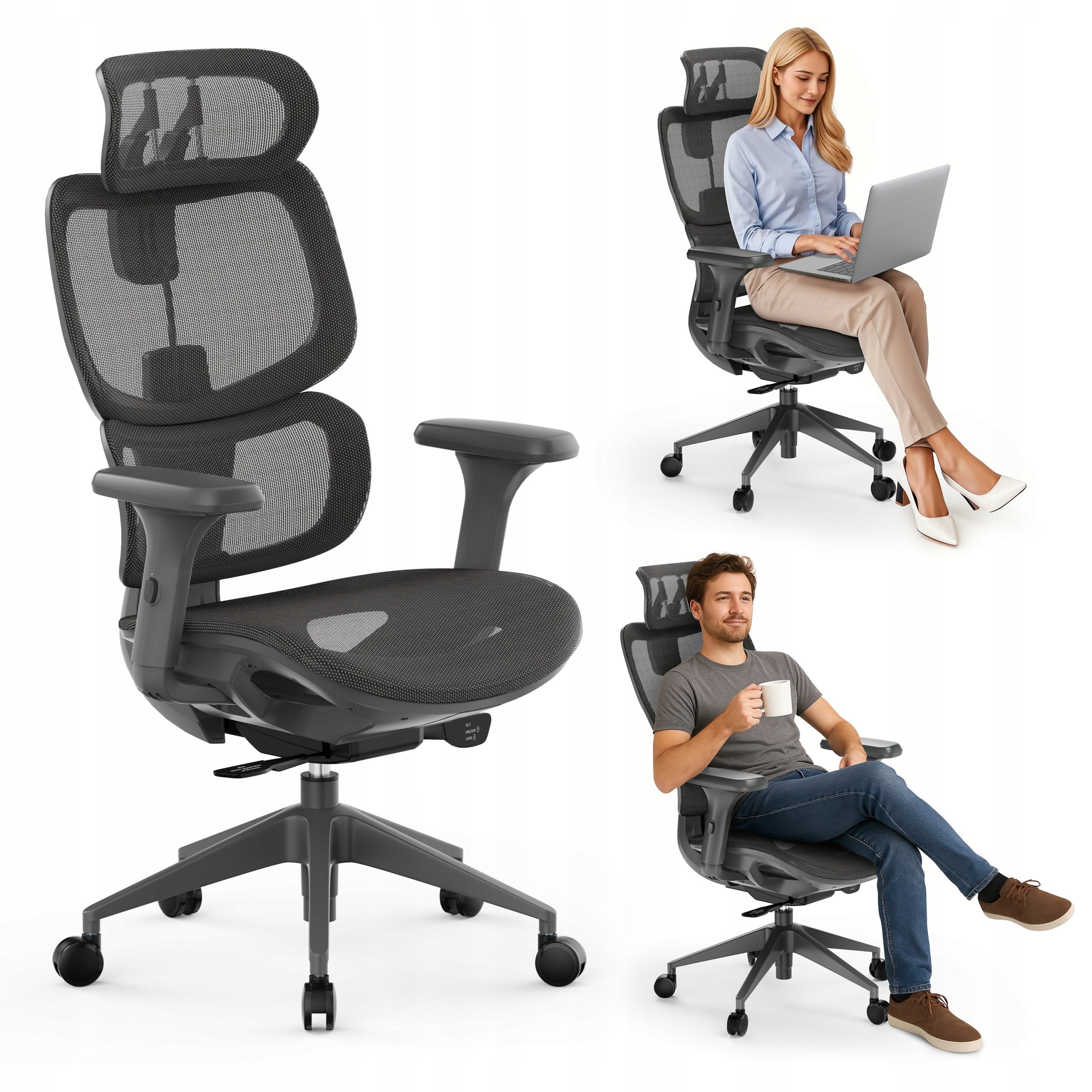 Office Chair Material Office Chair Swivel Adjustable Sense7 Nobu EAN (GTIN) 5902659848116