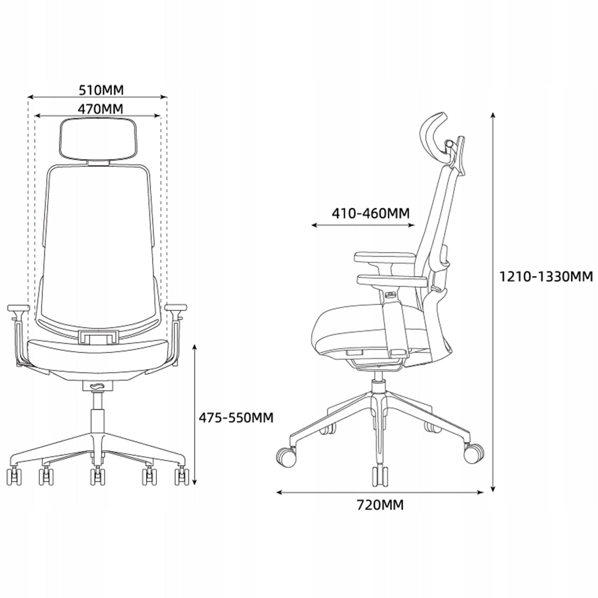 Office Chair Material Office Chair Swivel Adjustable Spacetronik Manufacturer code SPC-SWIFT-01