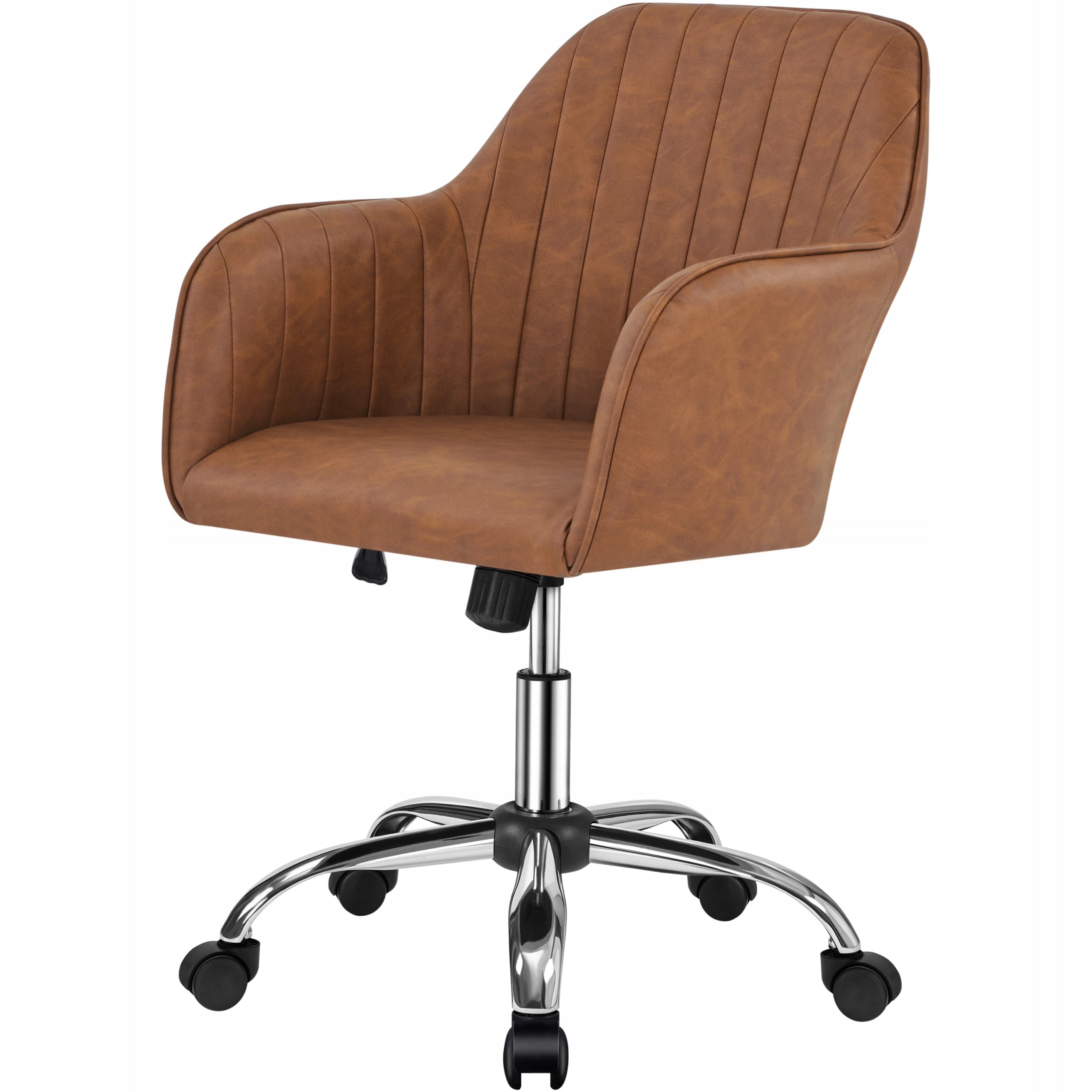 Office Chair Medium with Backrest, Swivel, Swivel, Wheels, Brown Manufacturer code Y5010163