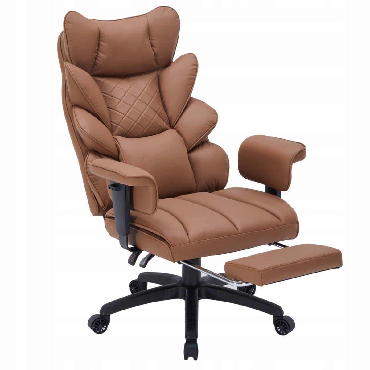 Office Chair Rotating EP Magna with Footrest Brown Manufacturer code 5907317422349 EP MAGNA