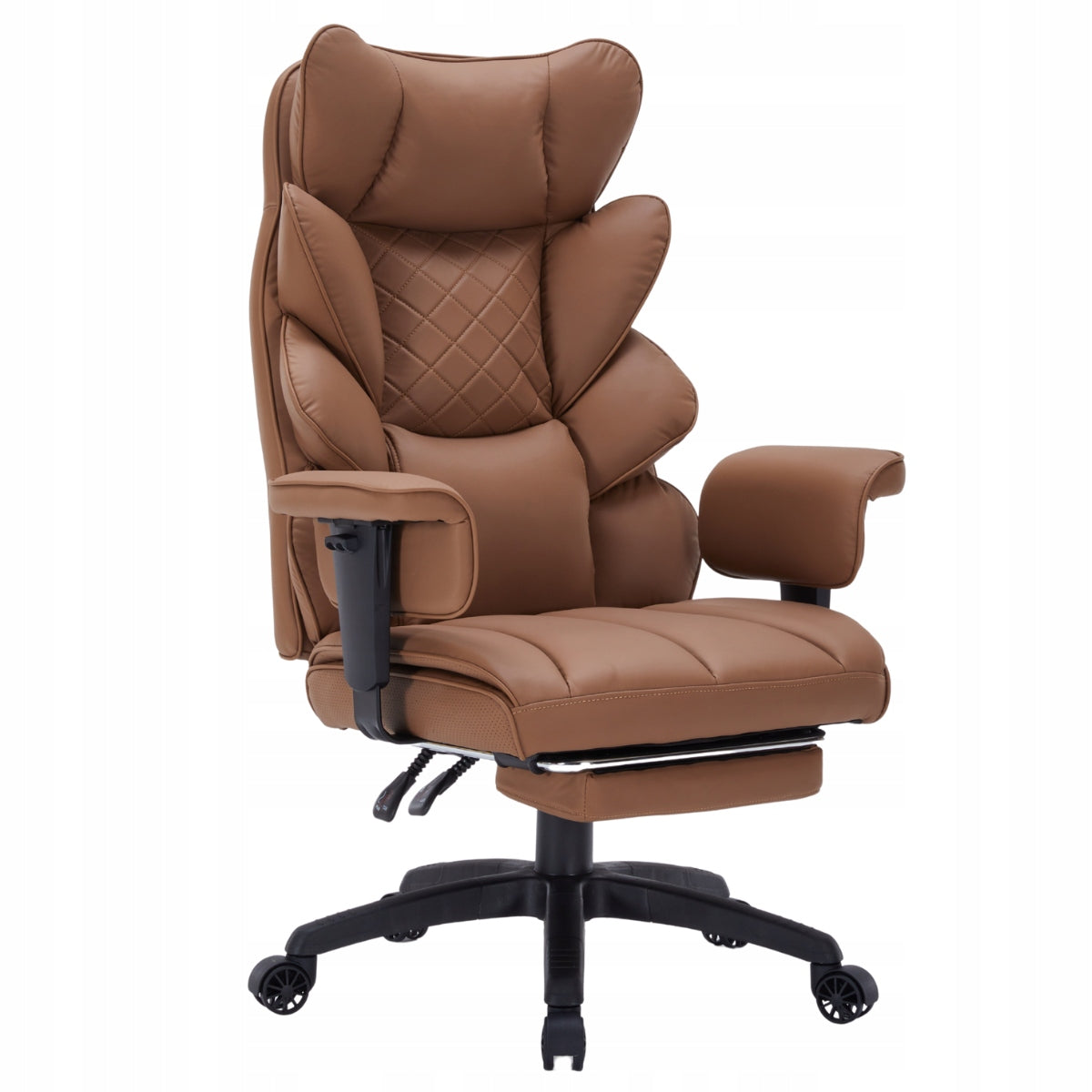 Office Chair Rotating EP Magna with Footrest Brown Packaging status original