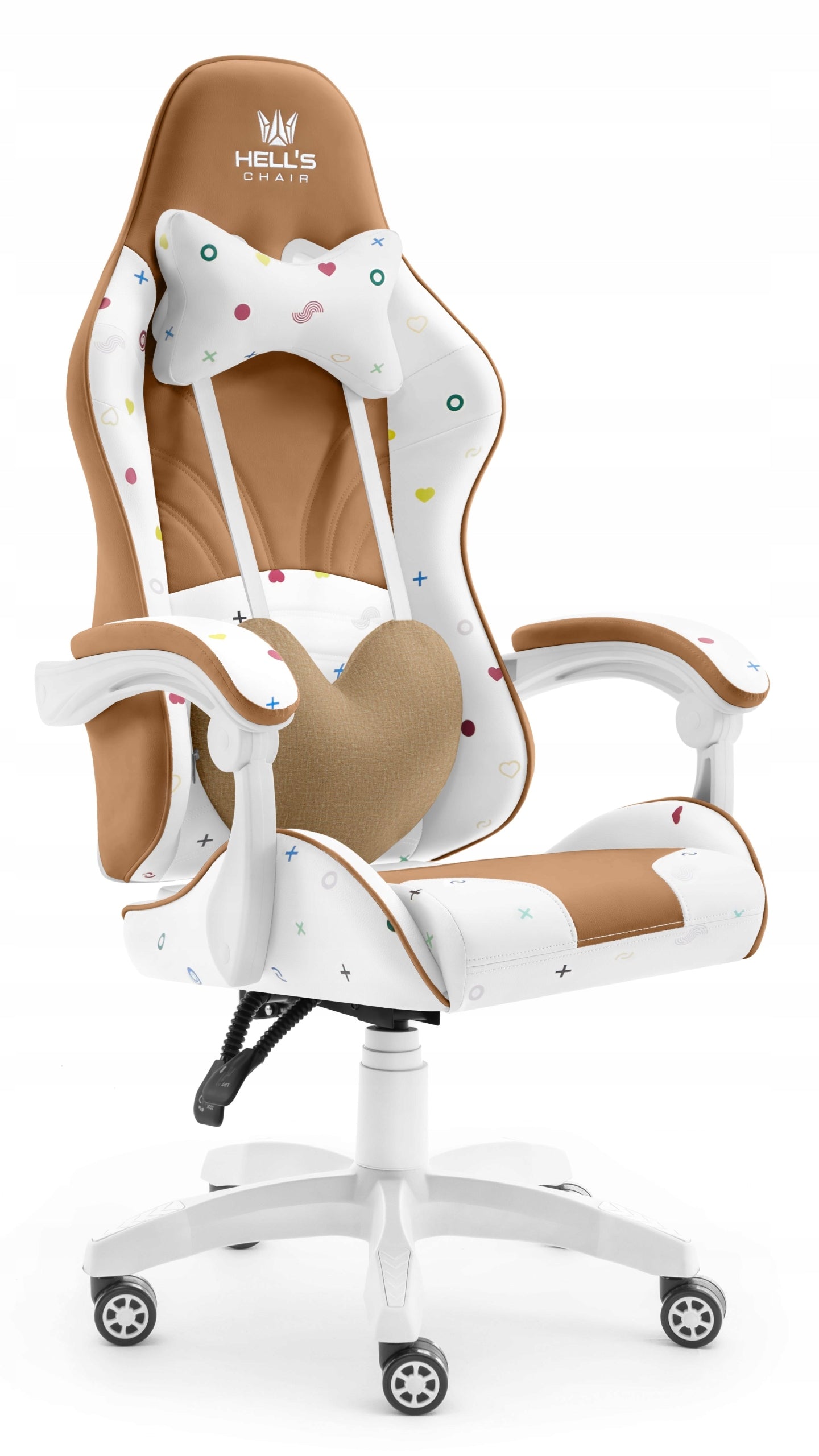 Office Chair Rotating HELL'S CHAIR HC Rainbow 2.0 Beige Manufacturer code Rainbow Beżowy