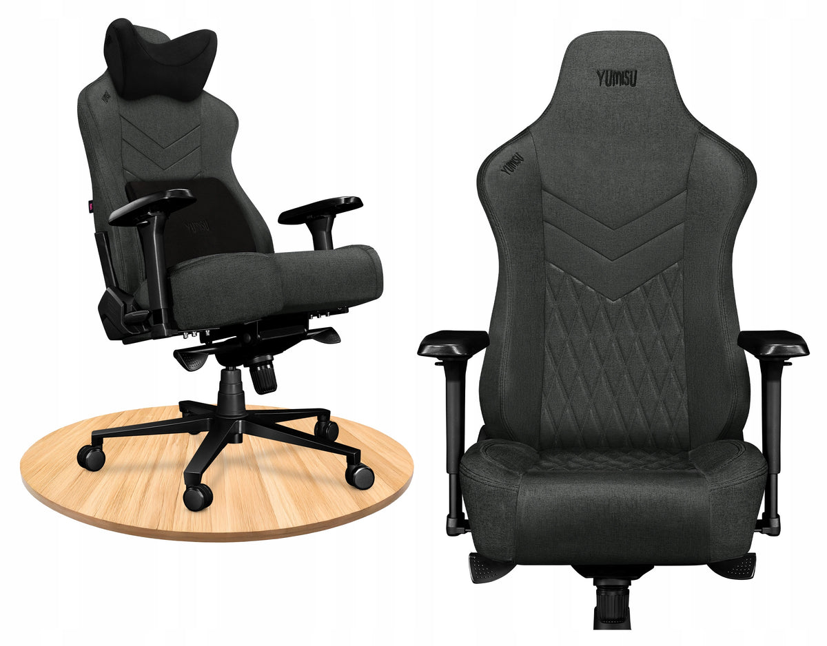 Office Chair SWIVEL Cabinet Chair Adjustable Material Grey 150kg