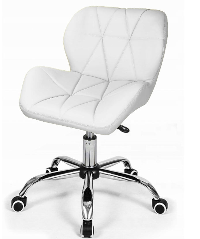Office Chair SWIVEL Stylish LEATHER WHITE Brand LitigoMeble