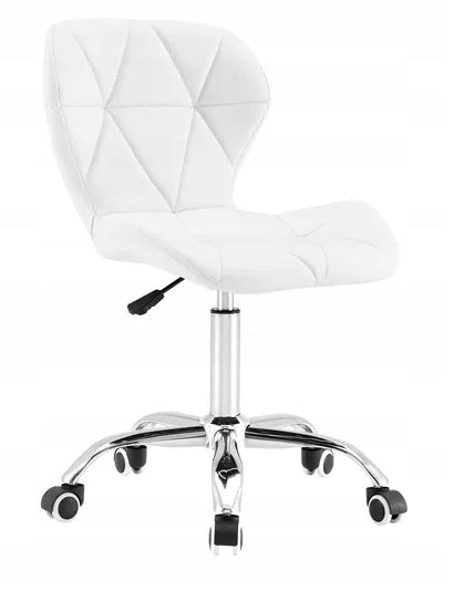 Office Chair SWIVEL Stylish LEATHER WHITE Manufacturer code YB2C467