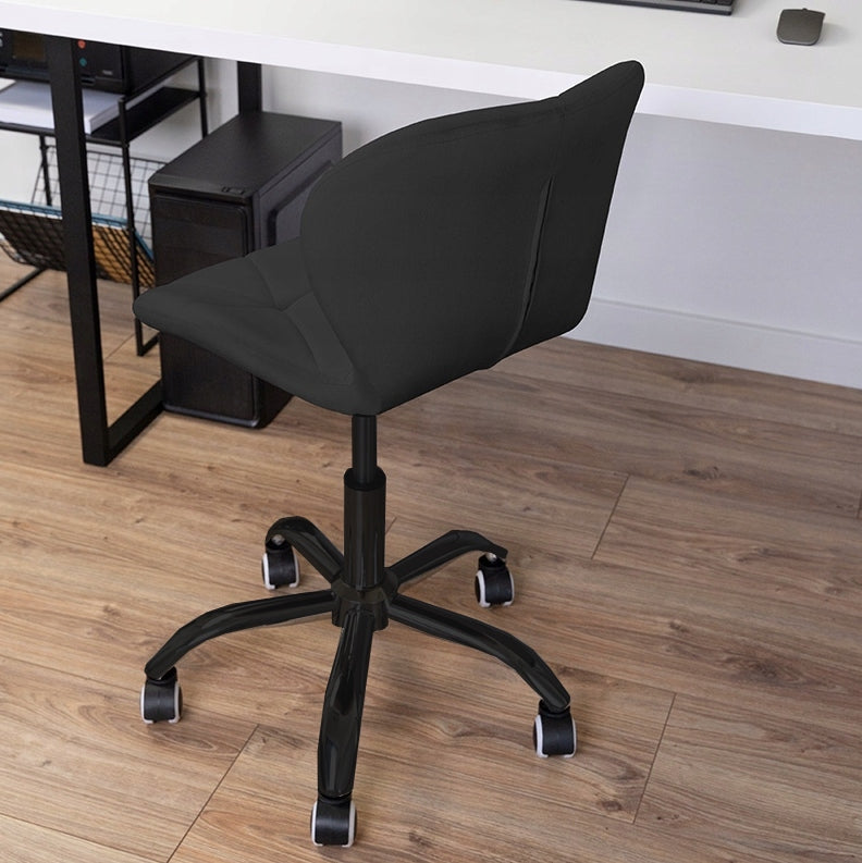 Office Chair SWIVEL Stylish VELOUR GREY LEGS Brand no brand