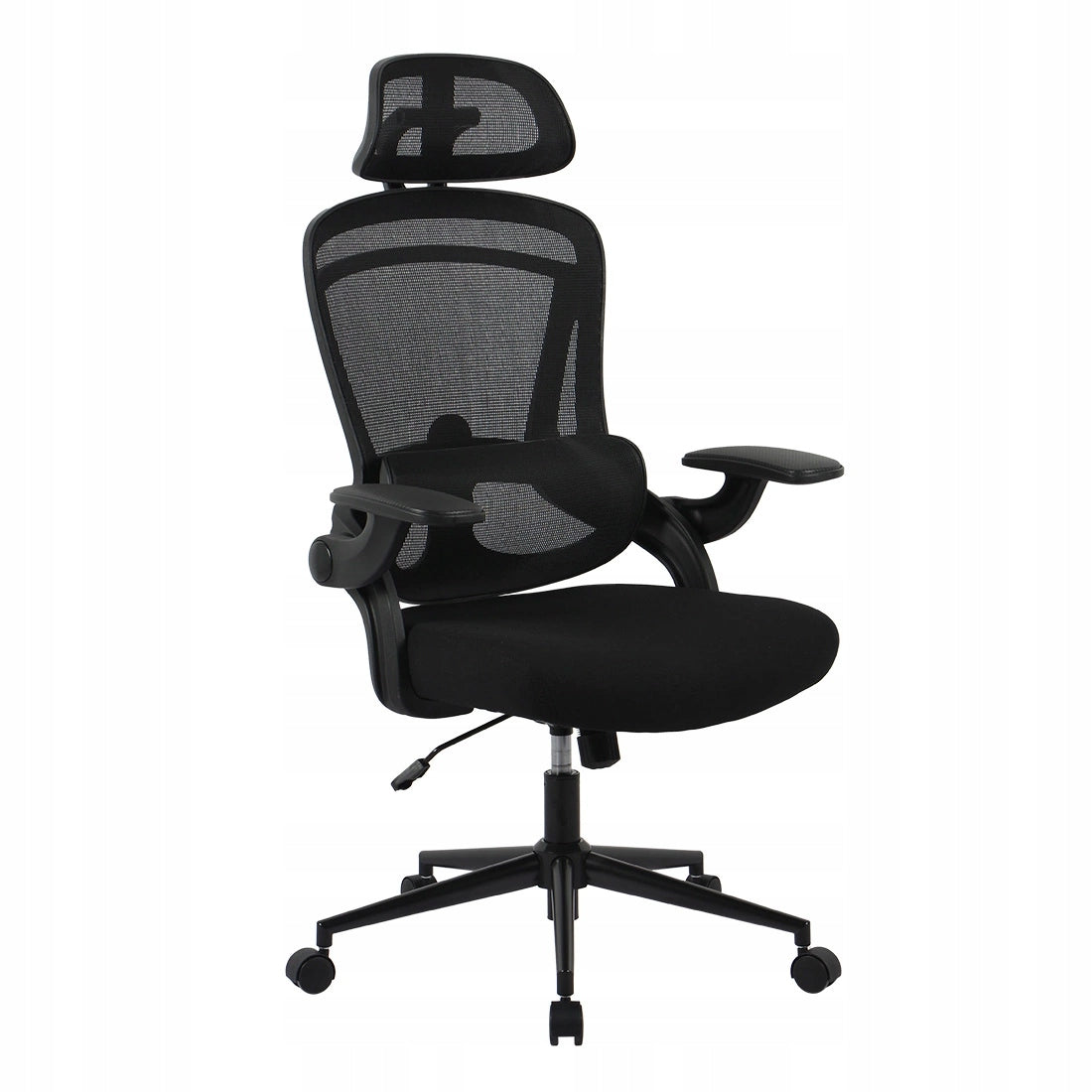 Office Chair Swivel Adjustable Spacetronik Ergonomic Chair Black