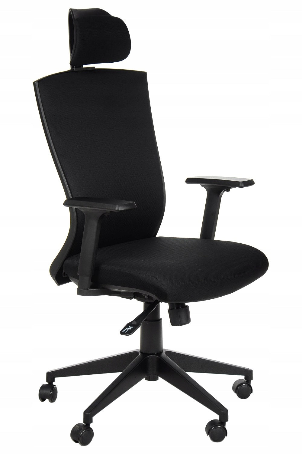 Office Chair Swivel Black Fabric Ergonomic