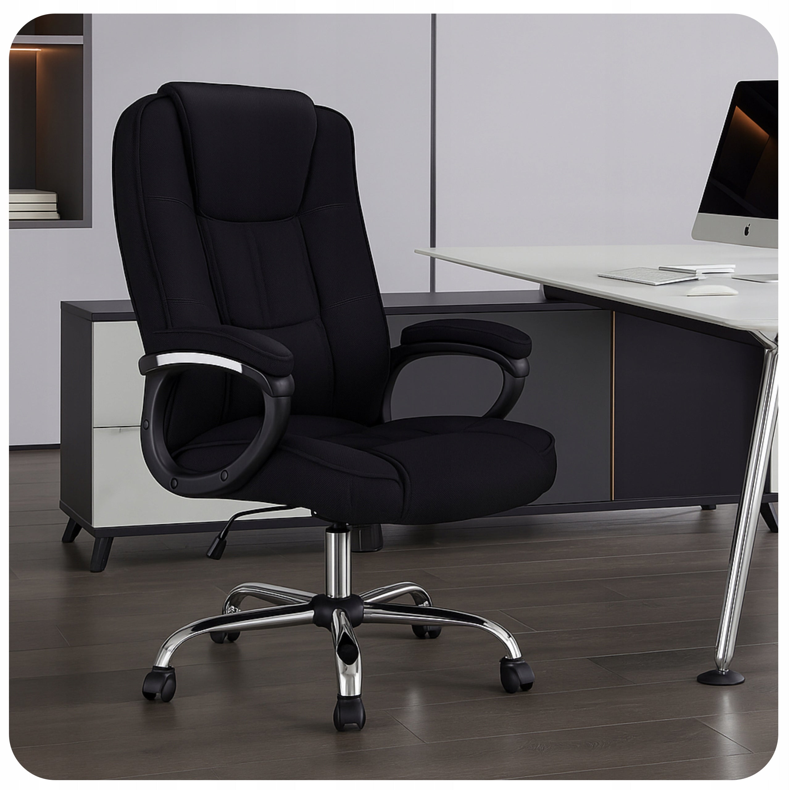 Office Chair Swivel Cabinet Chair AMBIENTE Plus Fabric Adjustable Packaging status original