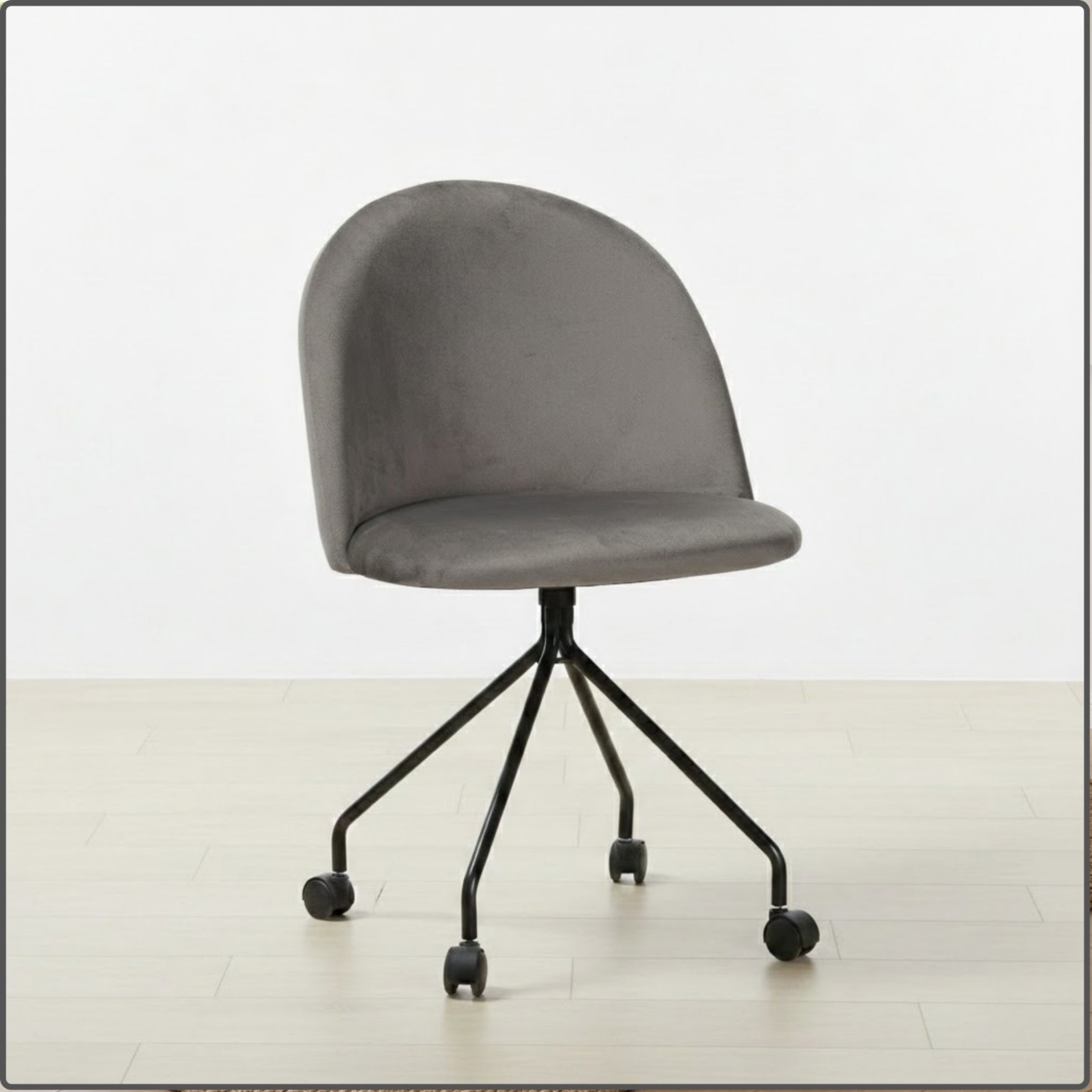 Office Chair Swivel Chair for Student Desk Cabinet Adjustable Grey Packaging status original