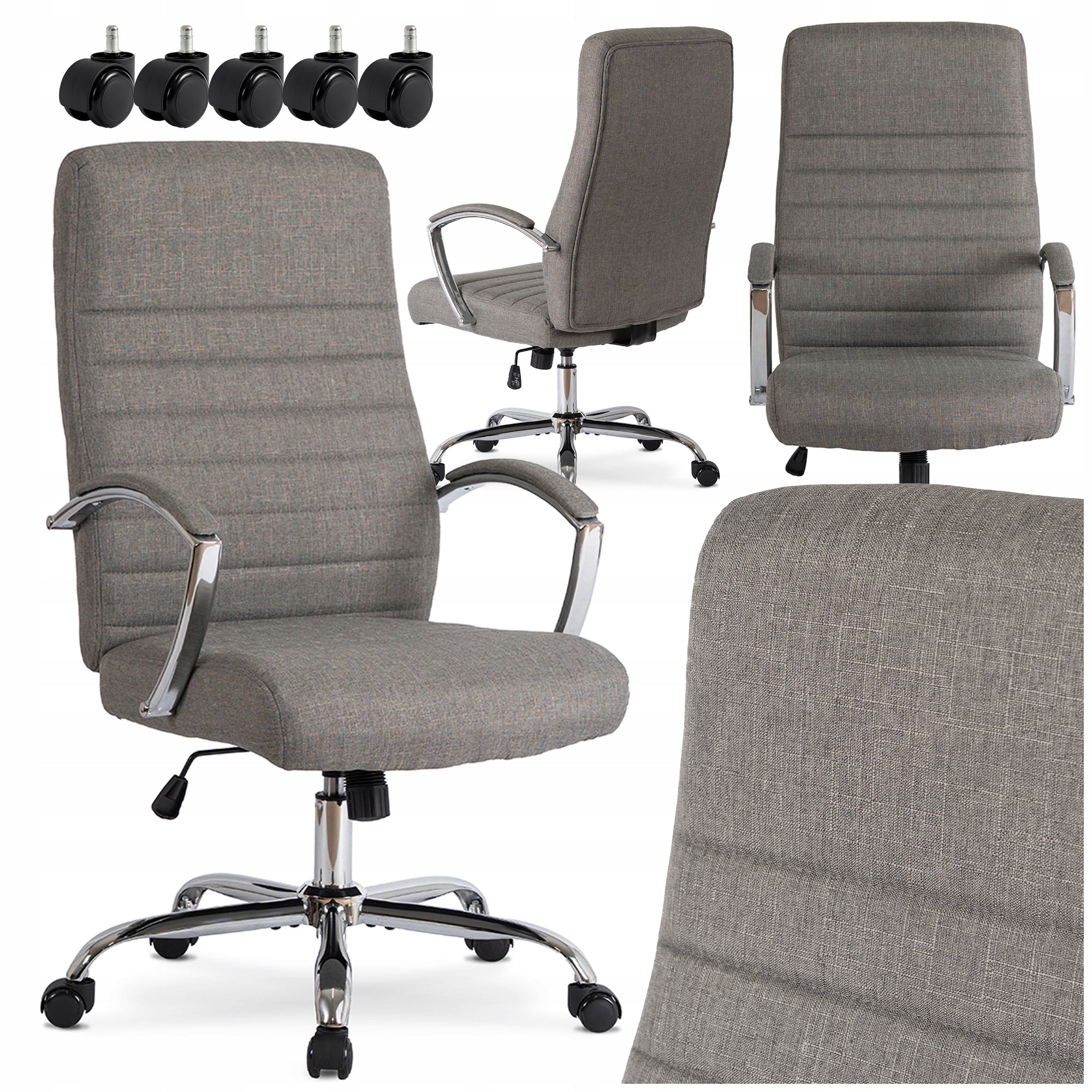 Office Chair Swivel Desk Chair Computer Ergonomic Grey RENES