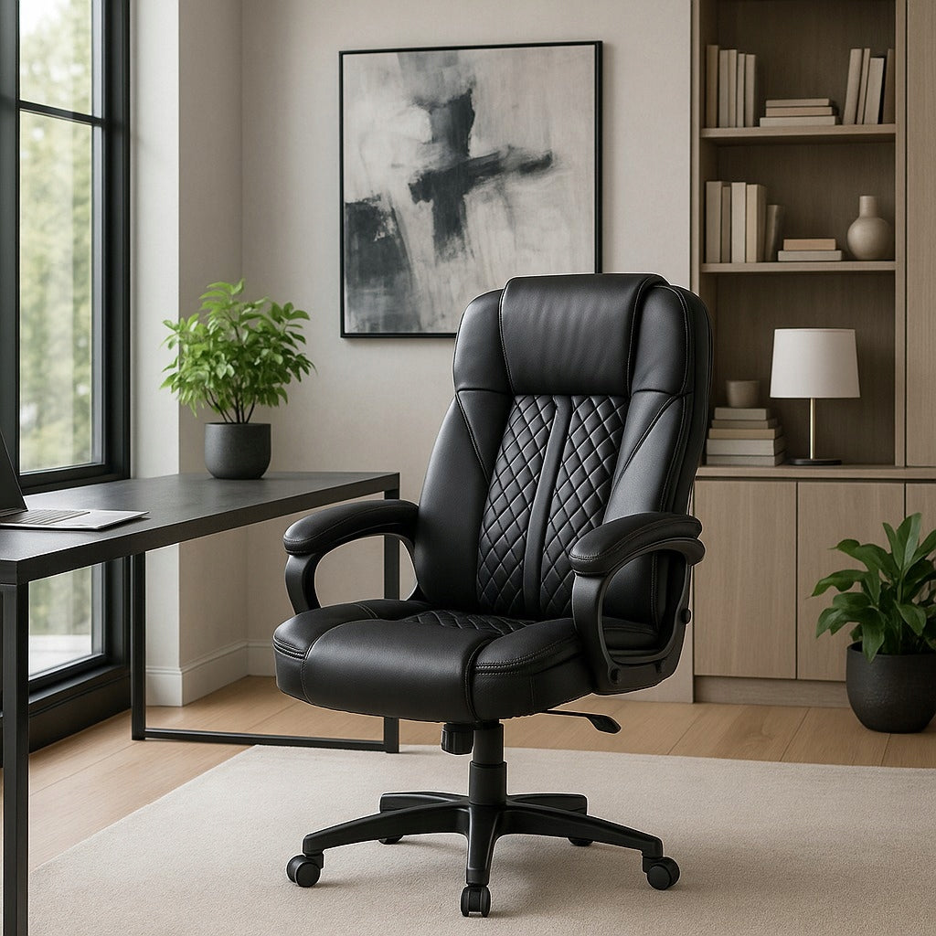 Office Chair Swivel Desk Chair Ergonomic Black PHONIX Packaging status original