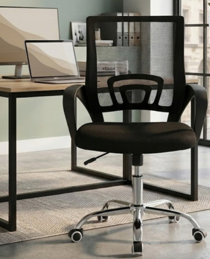 Office Chair Swivel ENTER Mesh Ergonomic Chair Black Ventilated Packaging status original