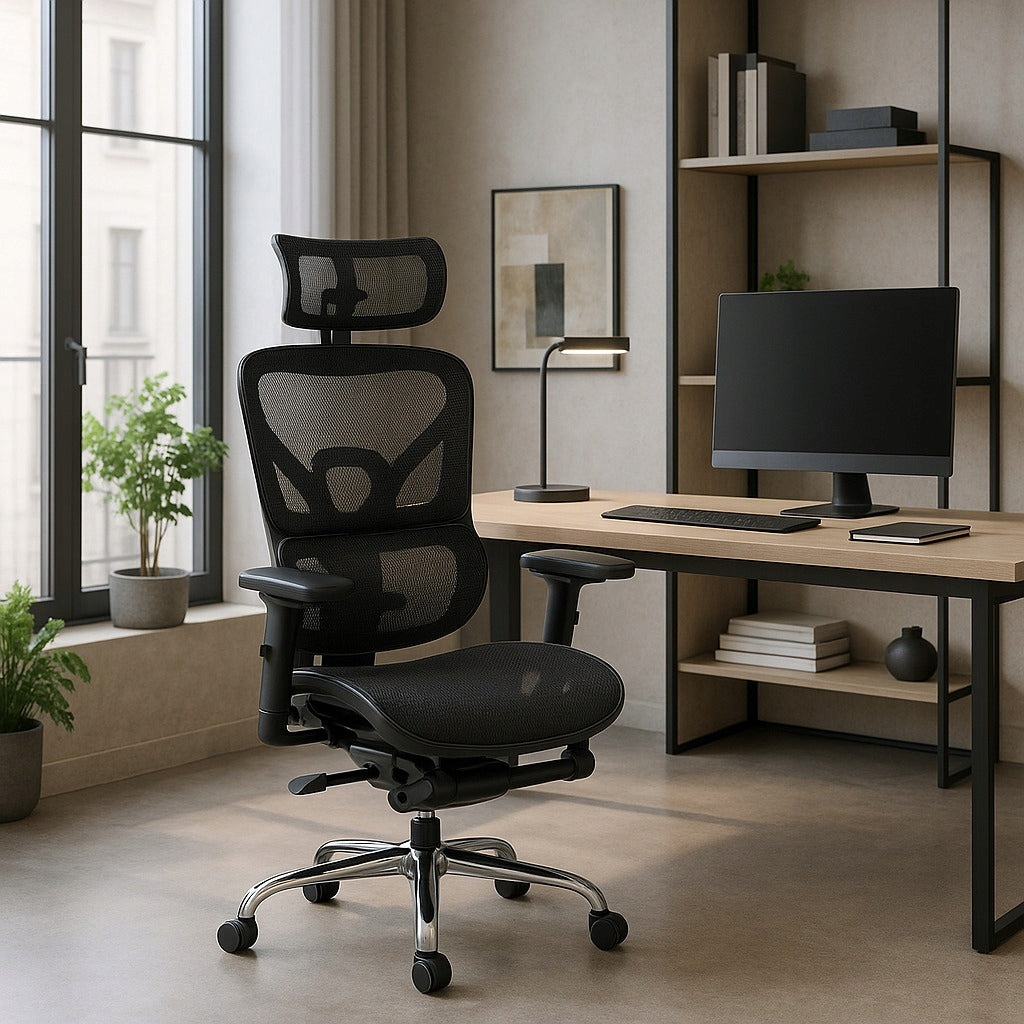 Office Chair Swivel Ergonomic Computer Desk Chair Black CAIRO Packaging status original