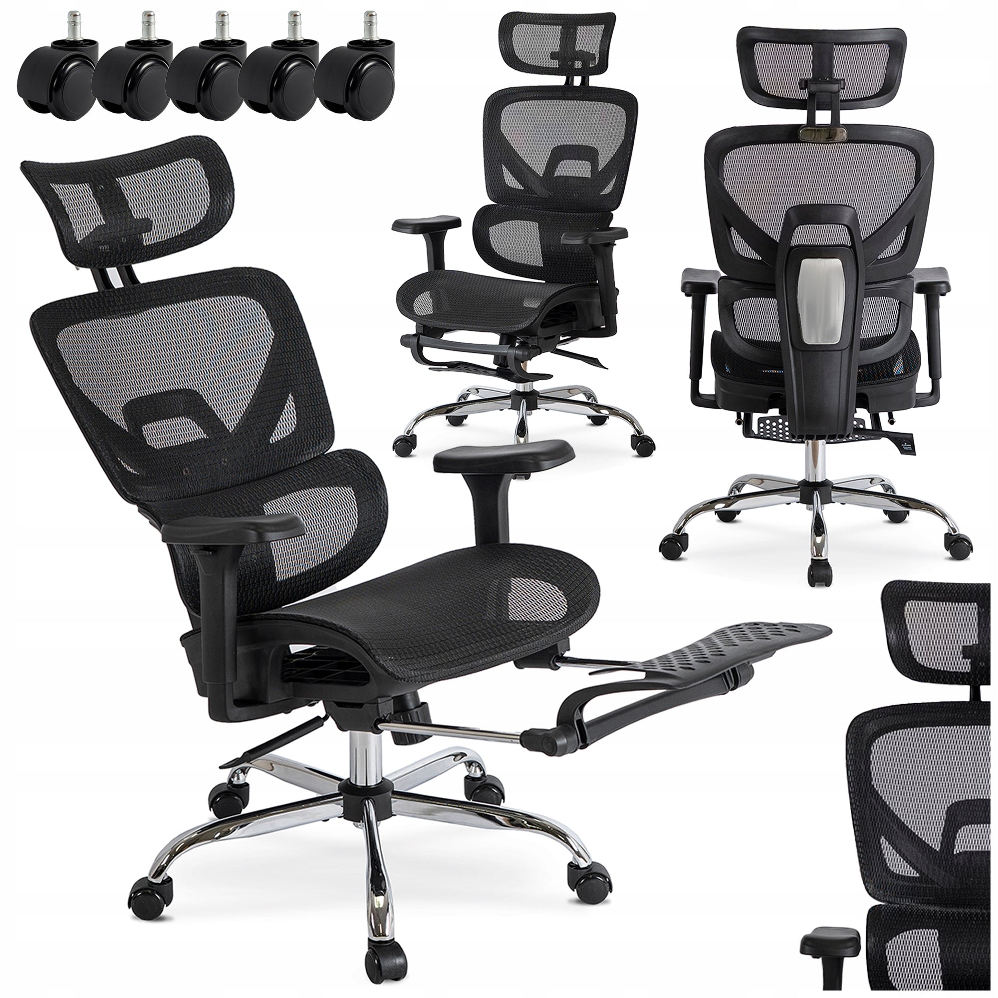 Office Chair Swivel Ergonomic Desk Chair Black CAIRO