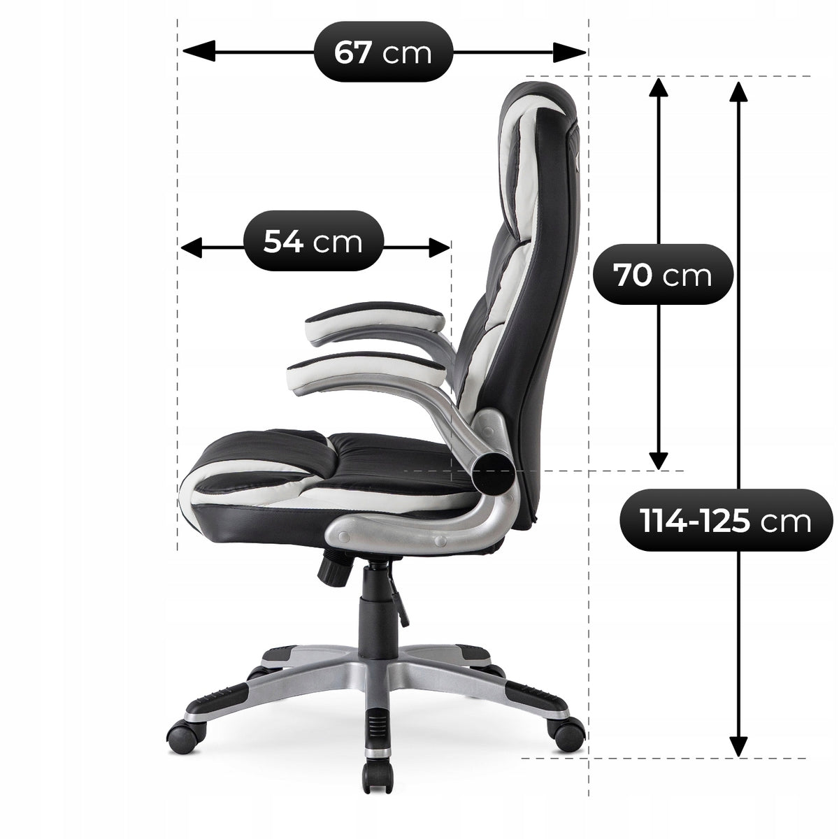 Office Chair Swivel Ergonomic Desk Chair Black LIVERPOOL Medical device no