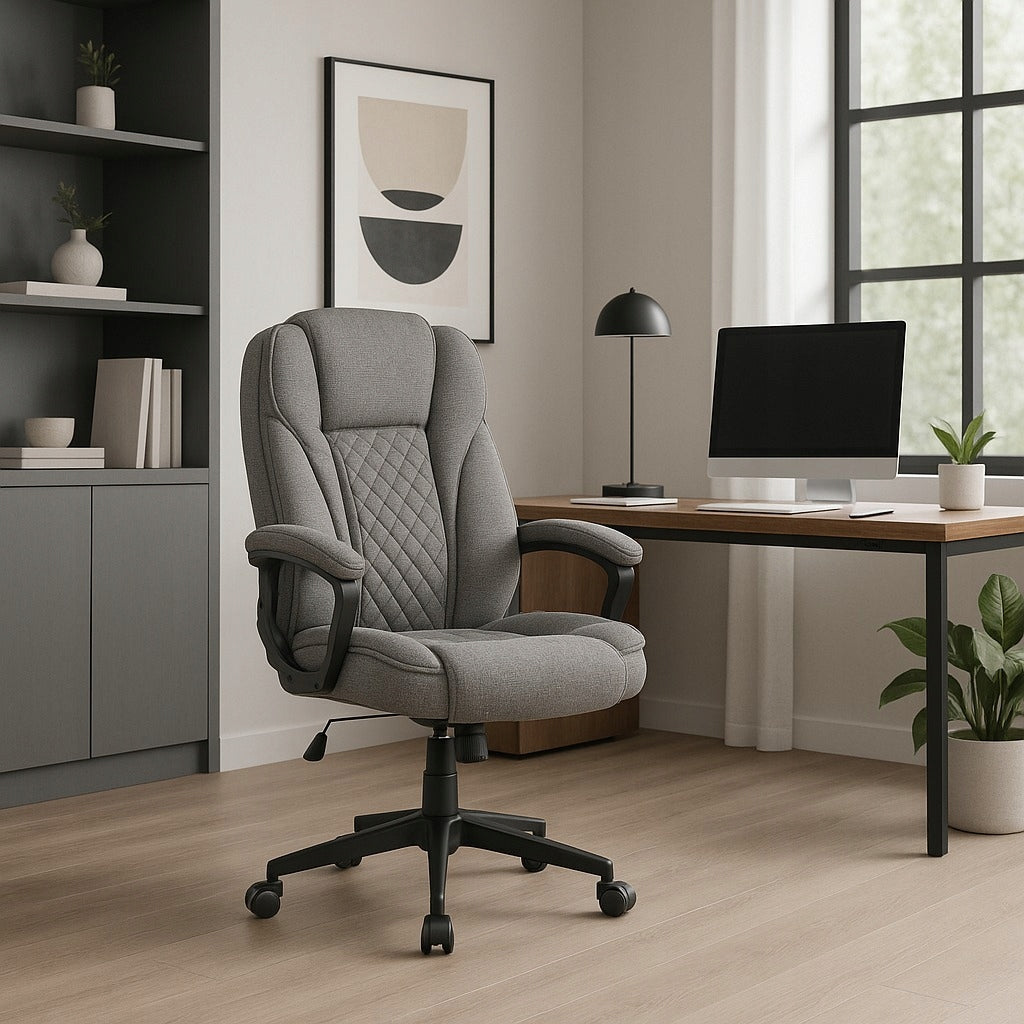Office Chair Swivel Ergonomic Desk Chair Grey PHONIX Packaging status original