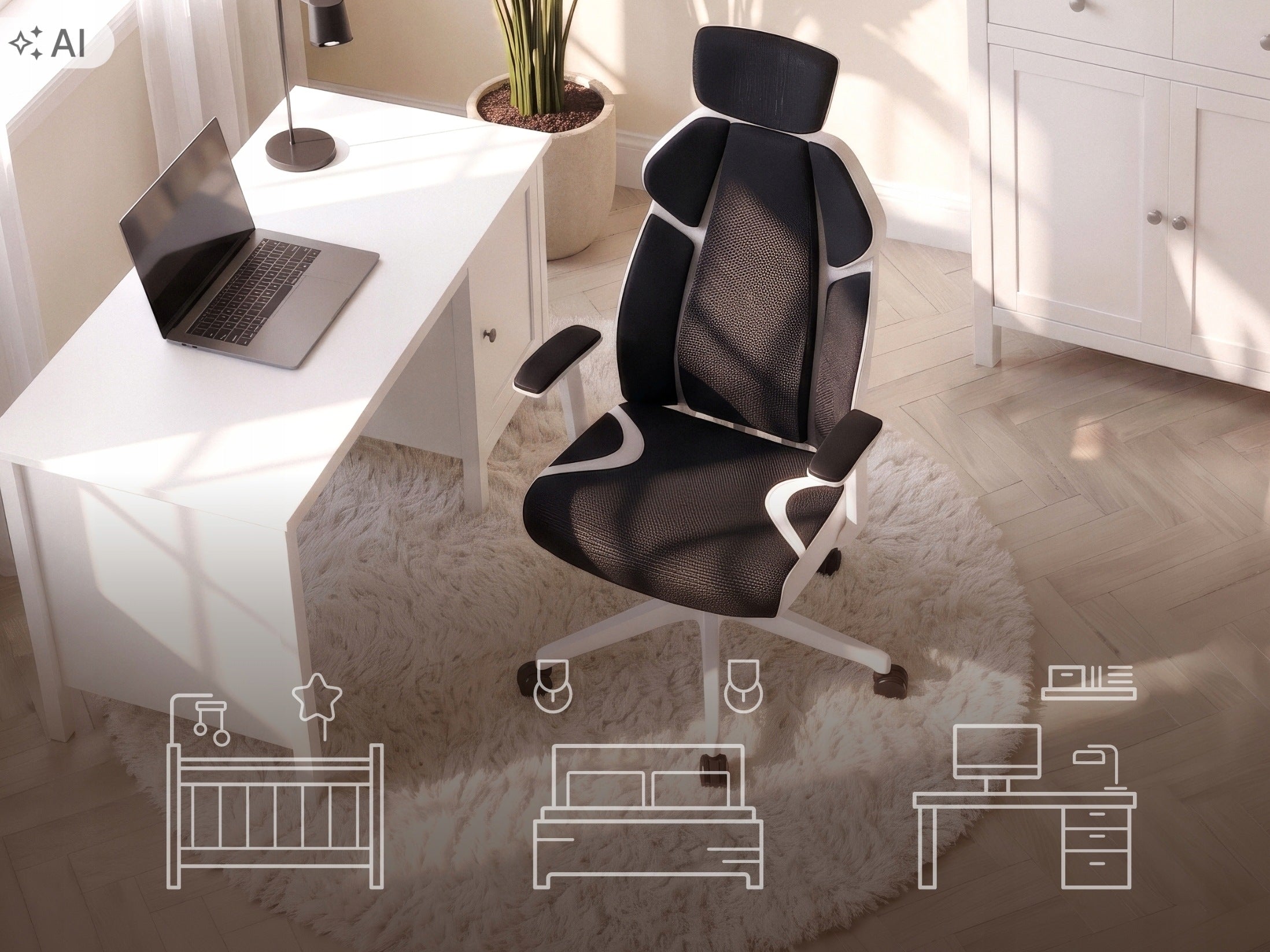 Office Chair Swivel Ergonomic Desk Chair White Black DUNCAN Manufacturer code fotel gabinetowy biurka biurowy ergonomiczne